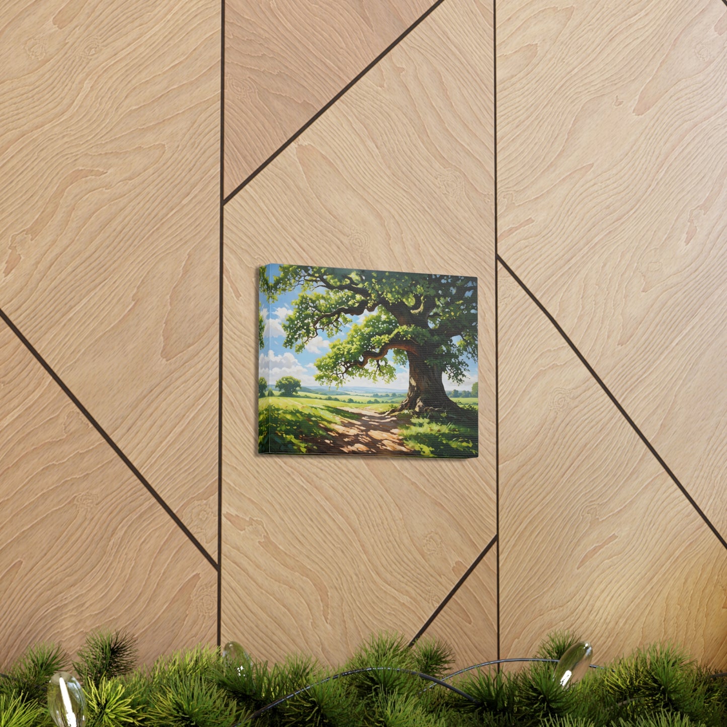 Serene Path: Classic Oil Painting Wall Décor