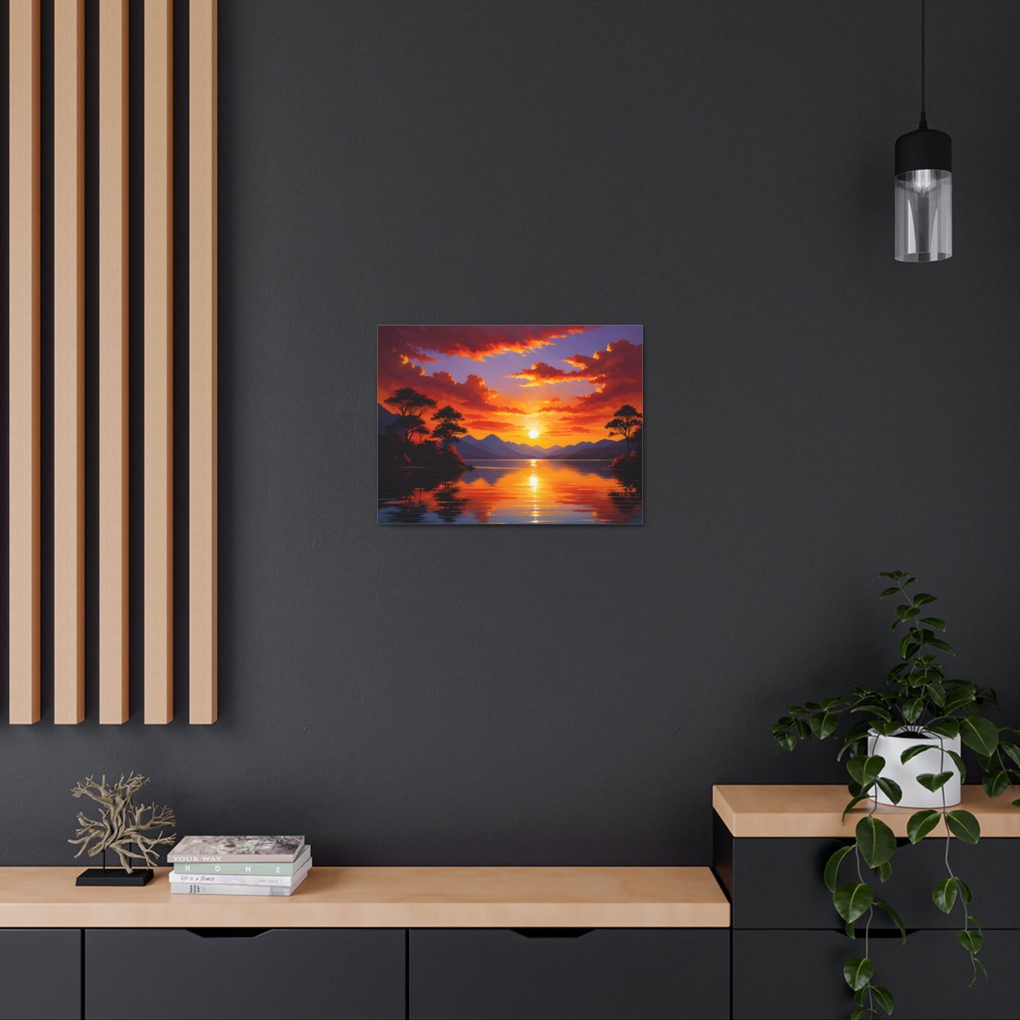 Tranquil River: Nature's Grandeur Wall Décor