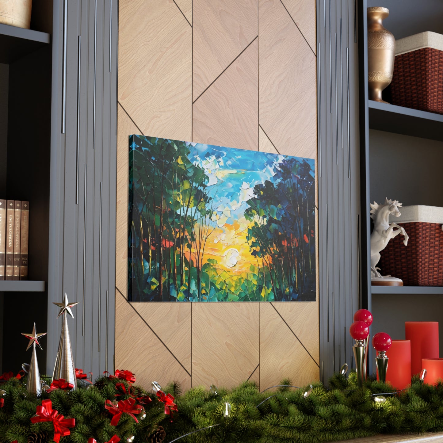 Swirling Landscapes: Classic Oil Painting Wall Décor