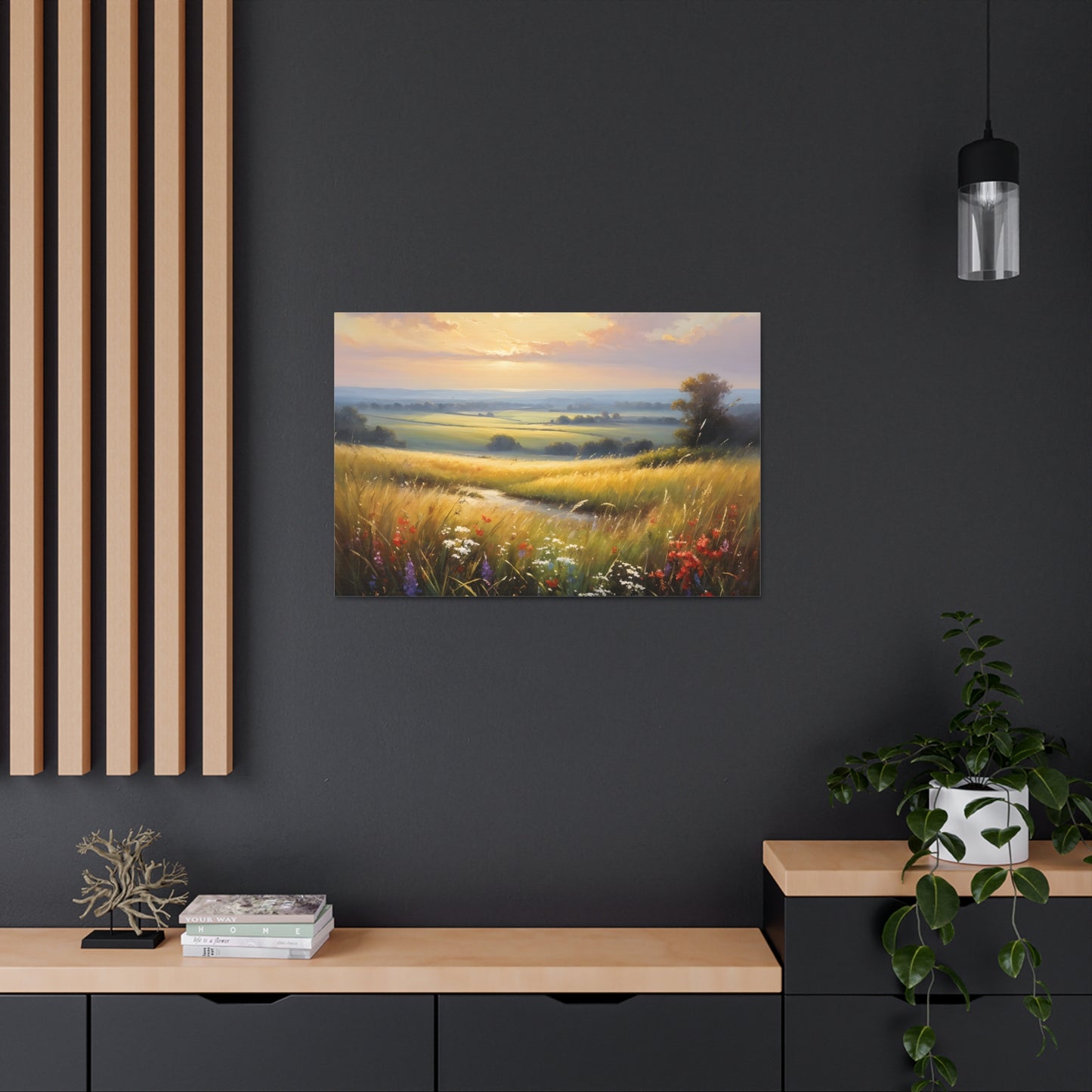 Golden Meadows: Classic Oil Painting Wall Décor