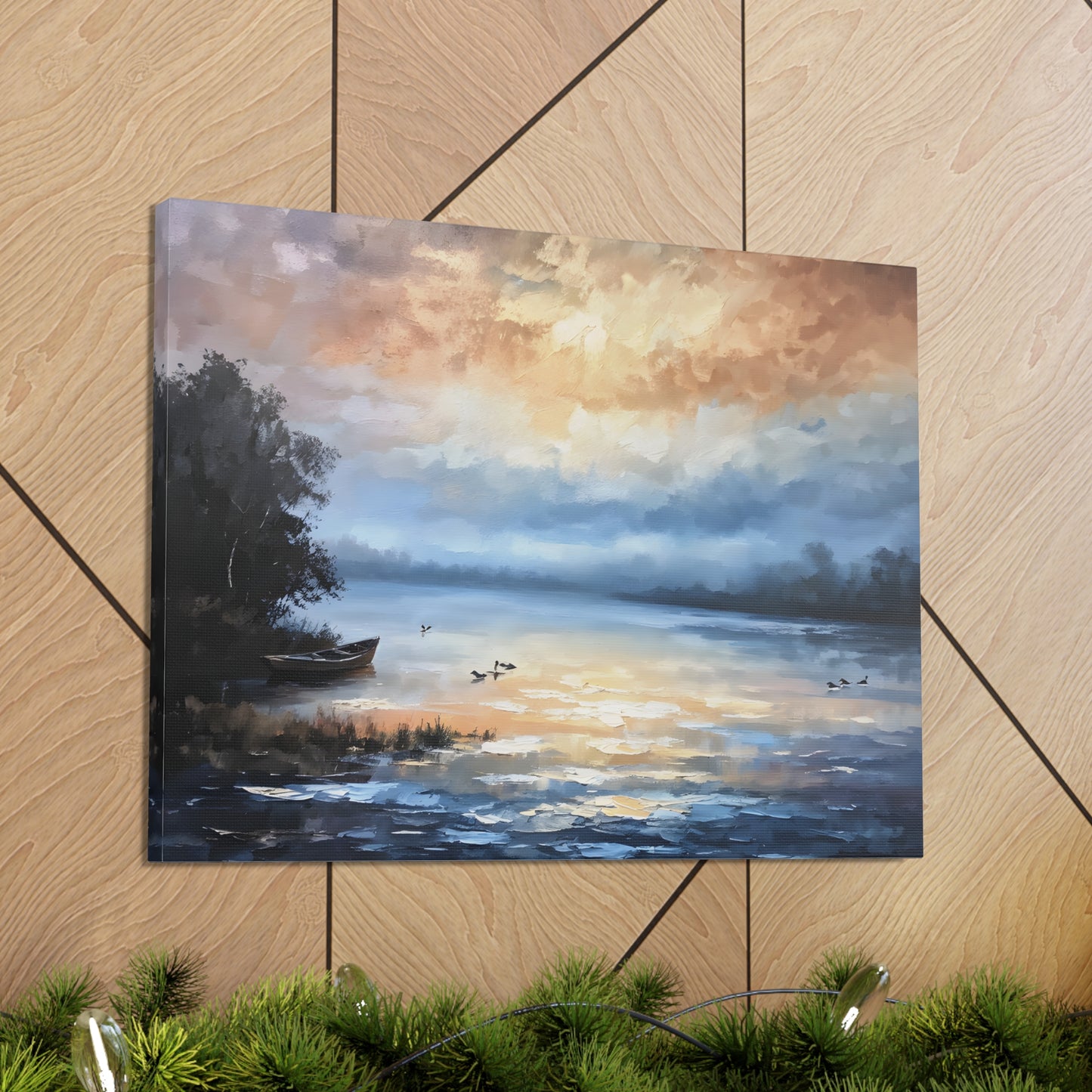 Whispering Horizon: Classic Oil Painting Wall Décor