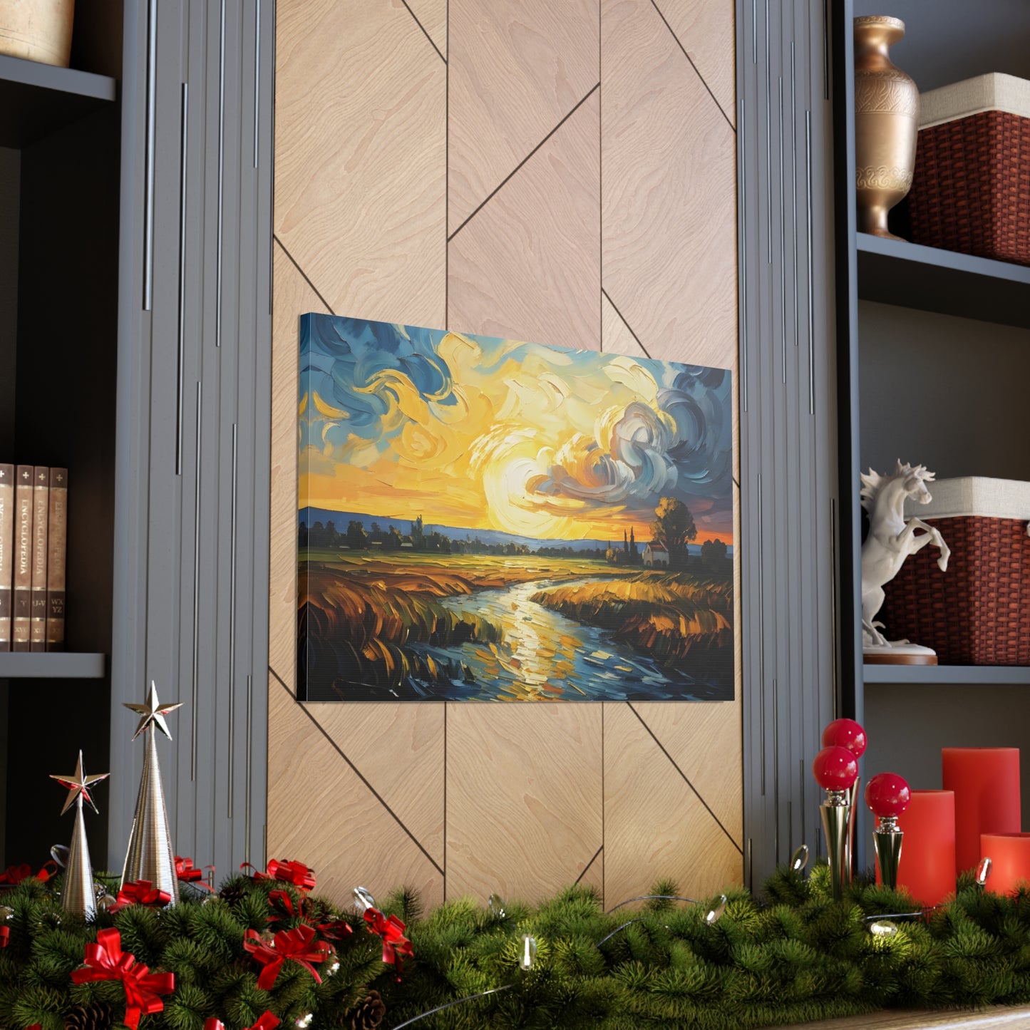 River’s Bend: Classic Oil Painting Wall Décor