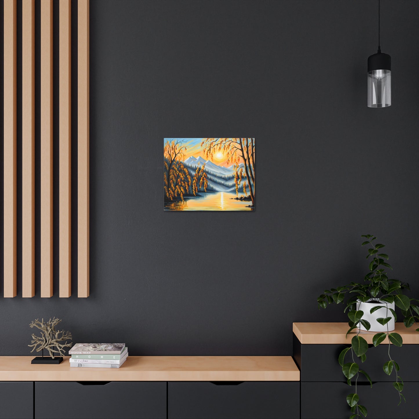 Valley Glow: Classic Oil Painting Wall Décor