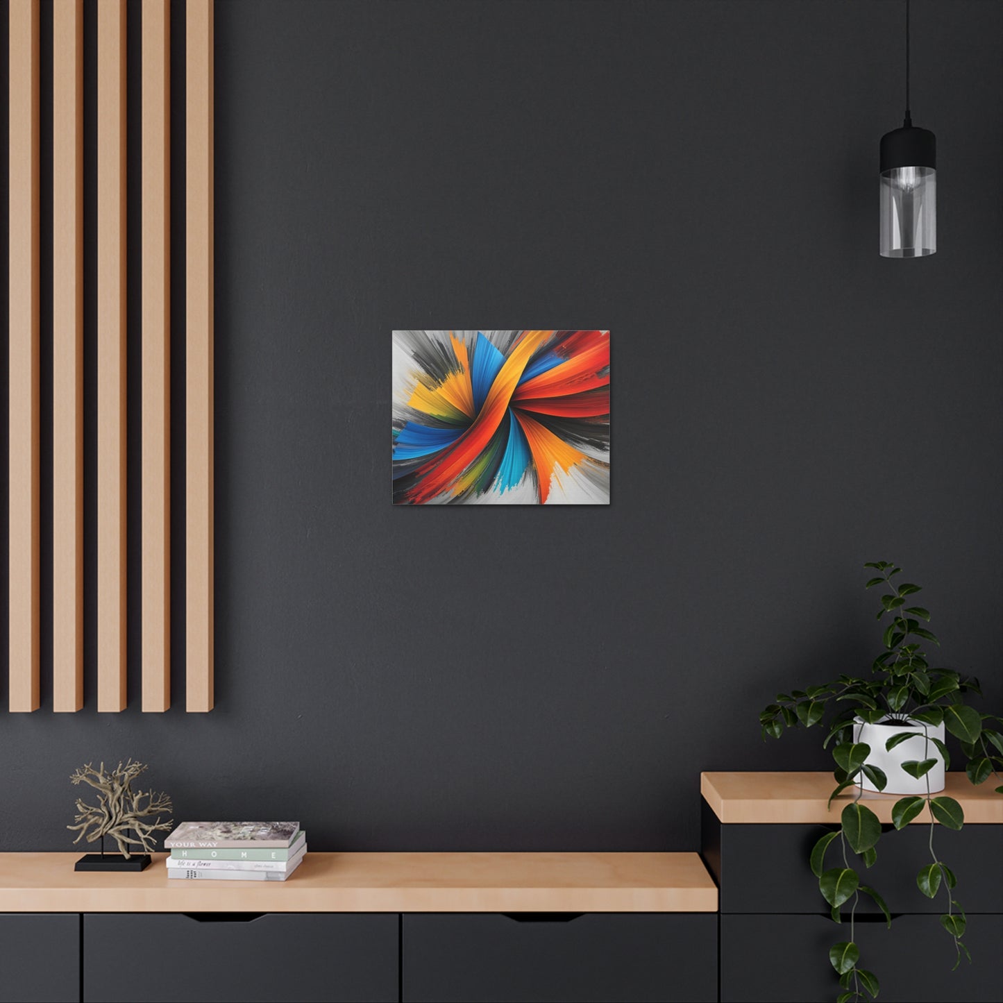 Twilight Whirl: Abstract Wall Décor