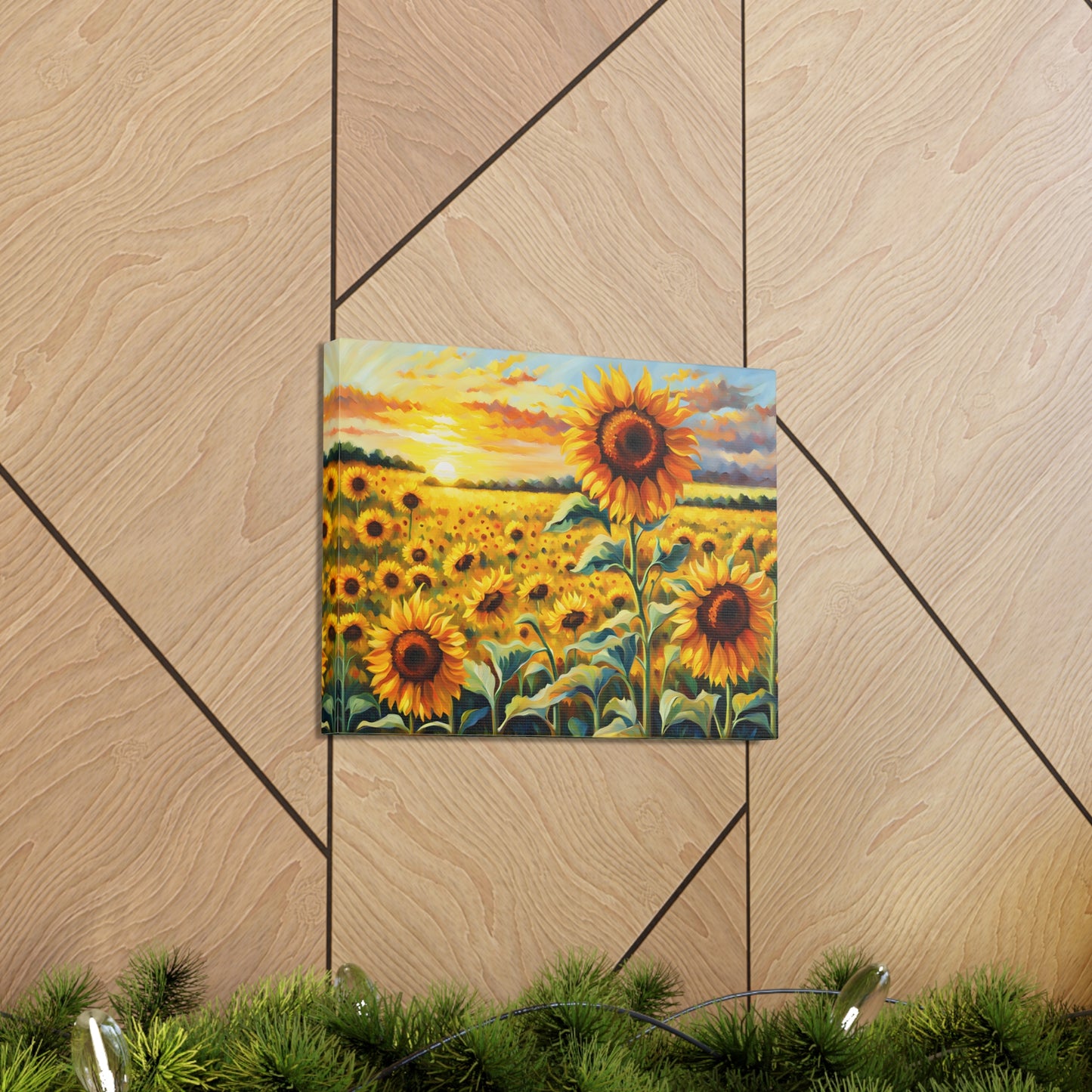 Golden Ridge: Classic Oil Painting Wall Décor