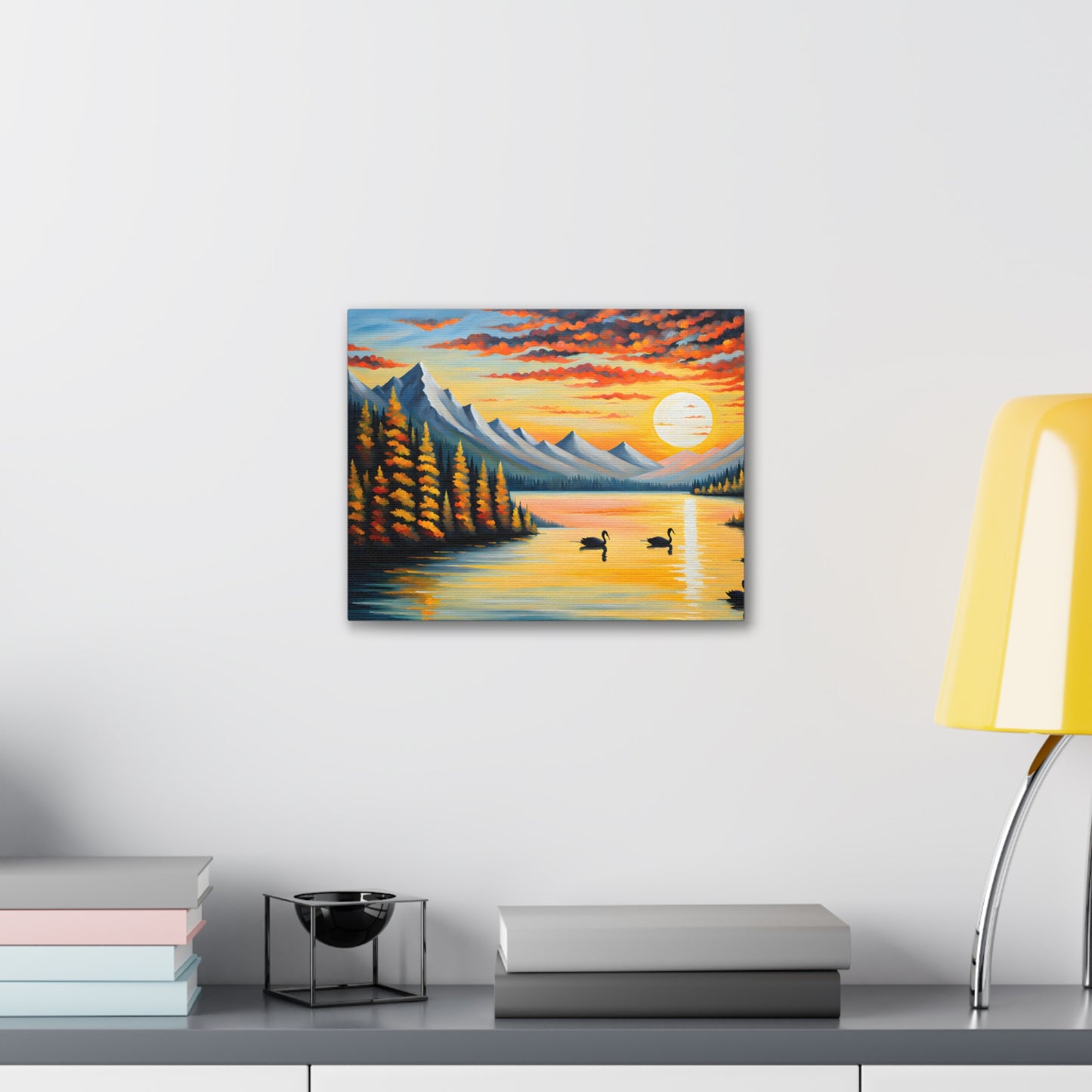 Mountain Vista: Classic Oil Painting Wall Décor