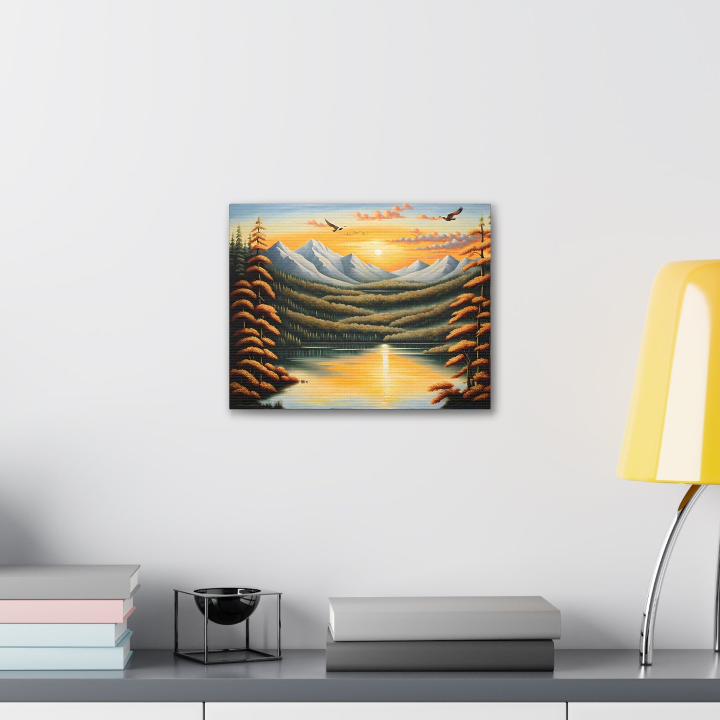 Sunburst Valley: Classic Oil Painting Wall Décor