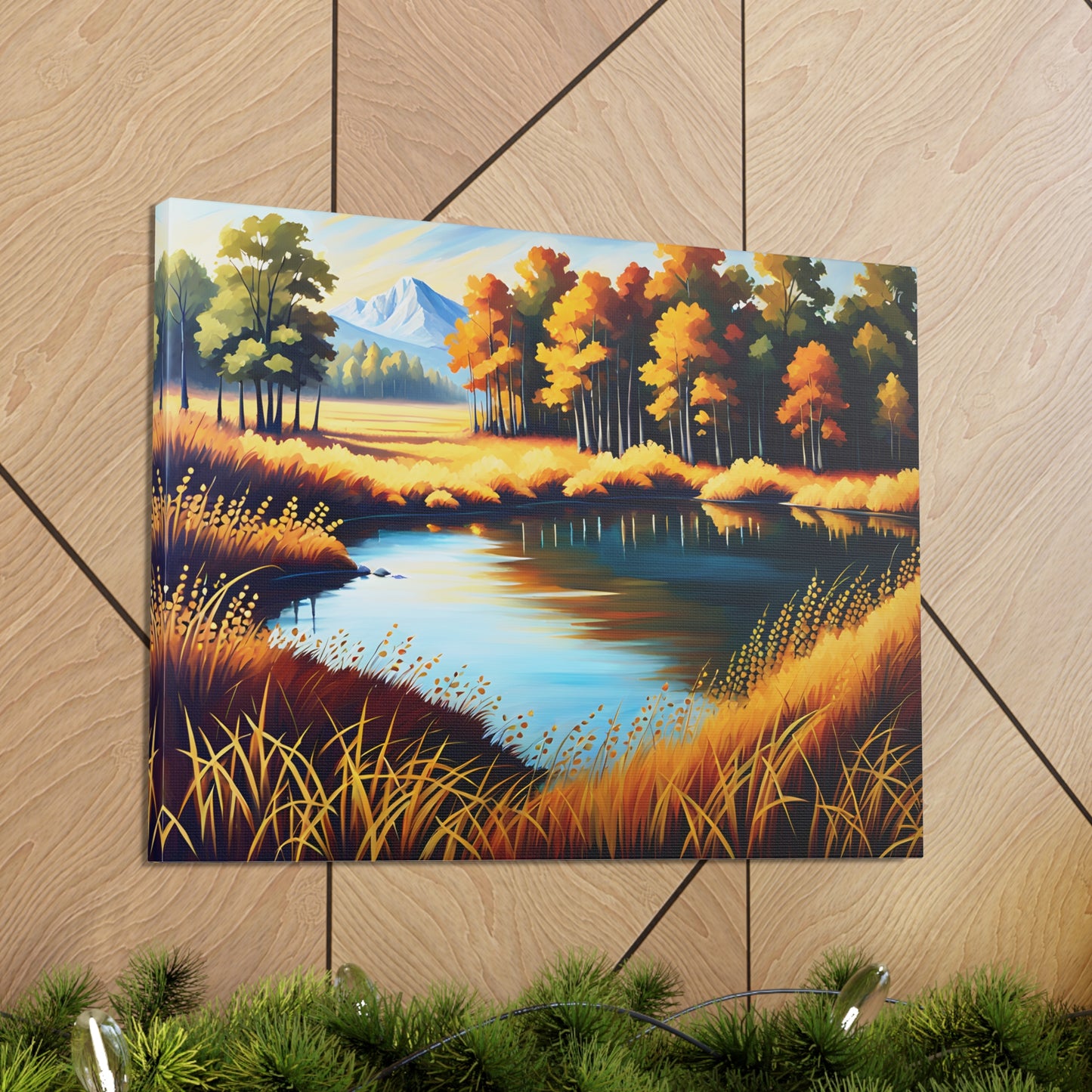 Whispers of Fall: Classic Oil Painting Wall Décor