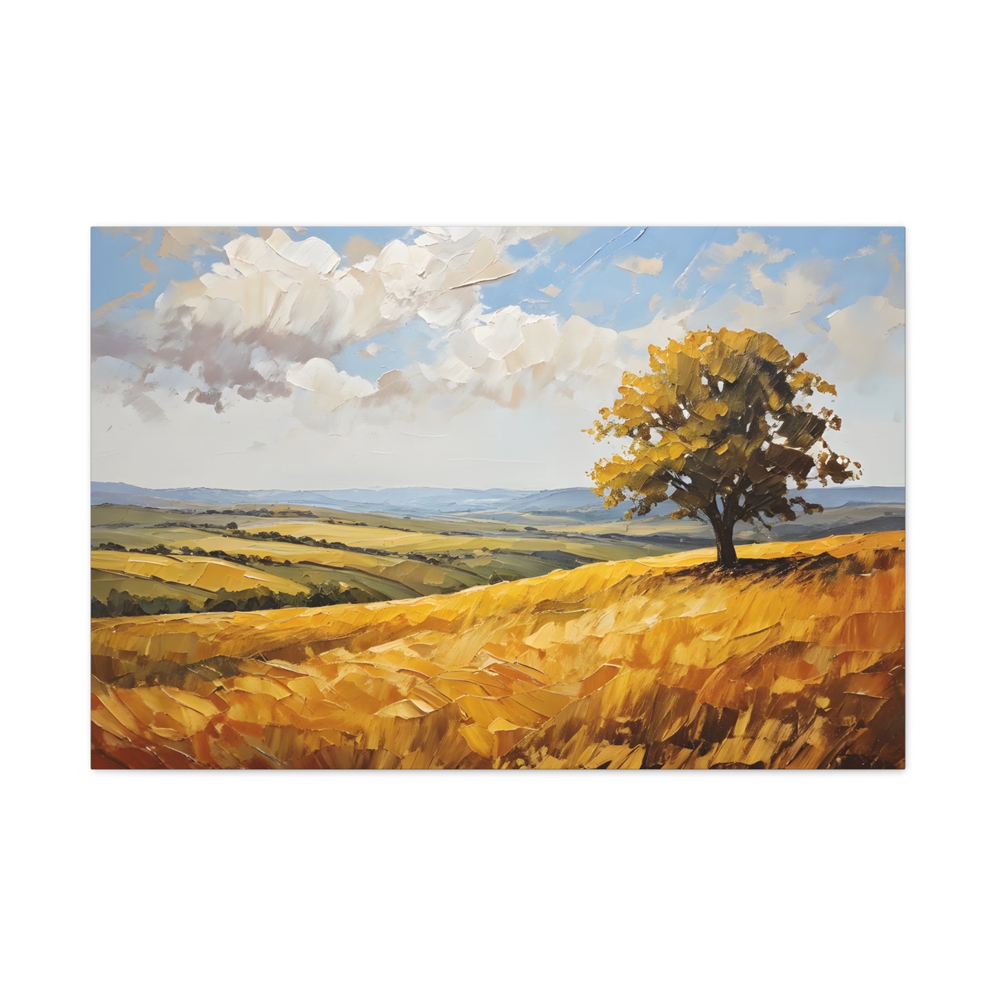 Windblown Meadows: Classic Oil Painting Wall Décor