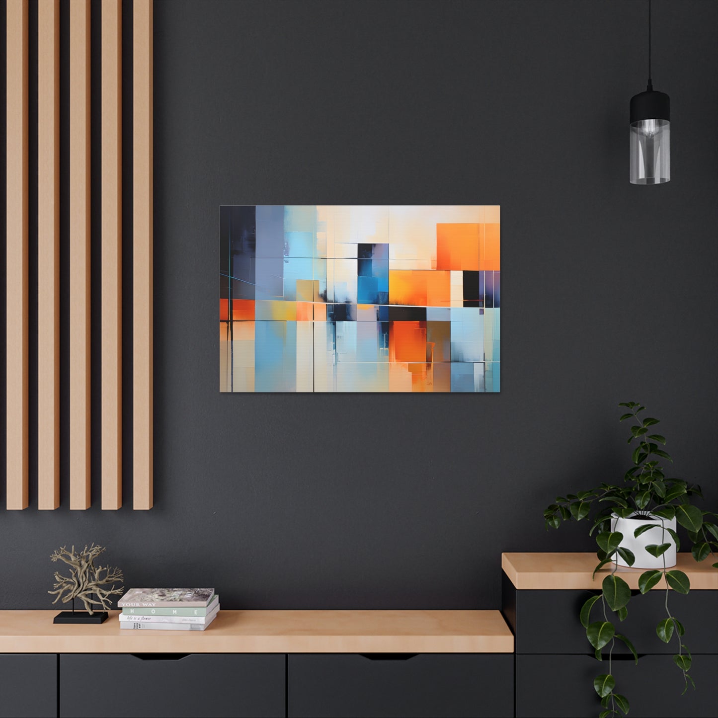 Luminous Lines: Abstract Wall Décor