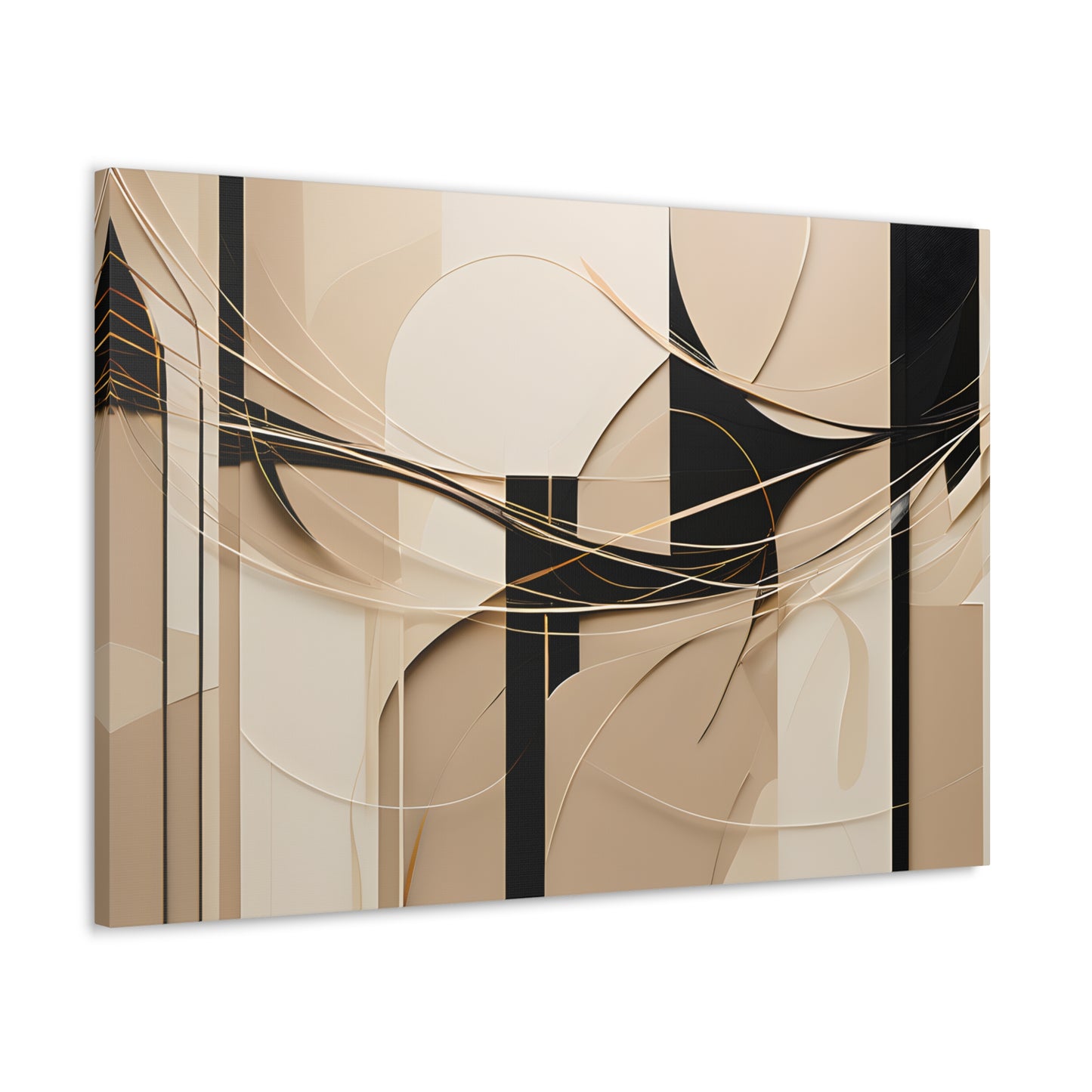 Purity Tones: Abstract Beige Wall Décor