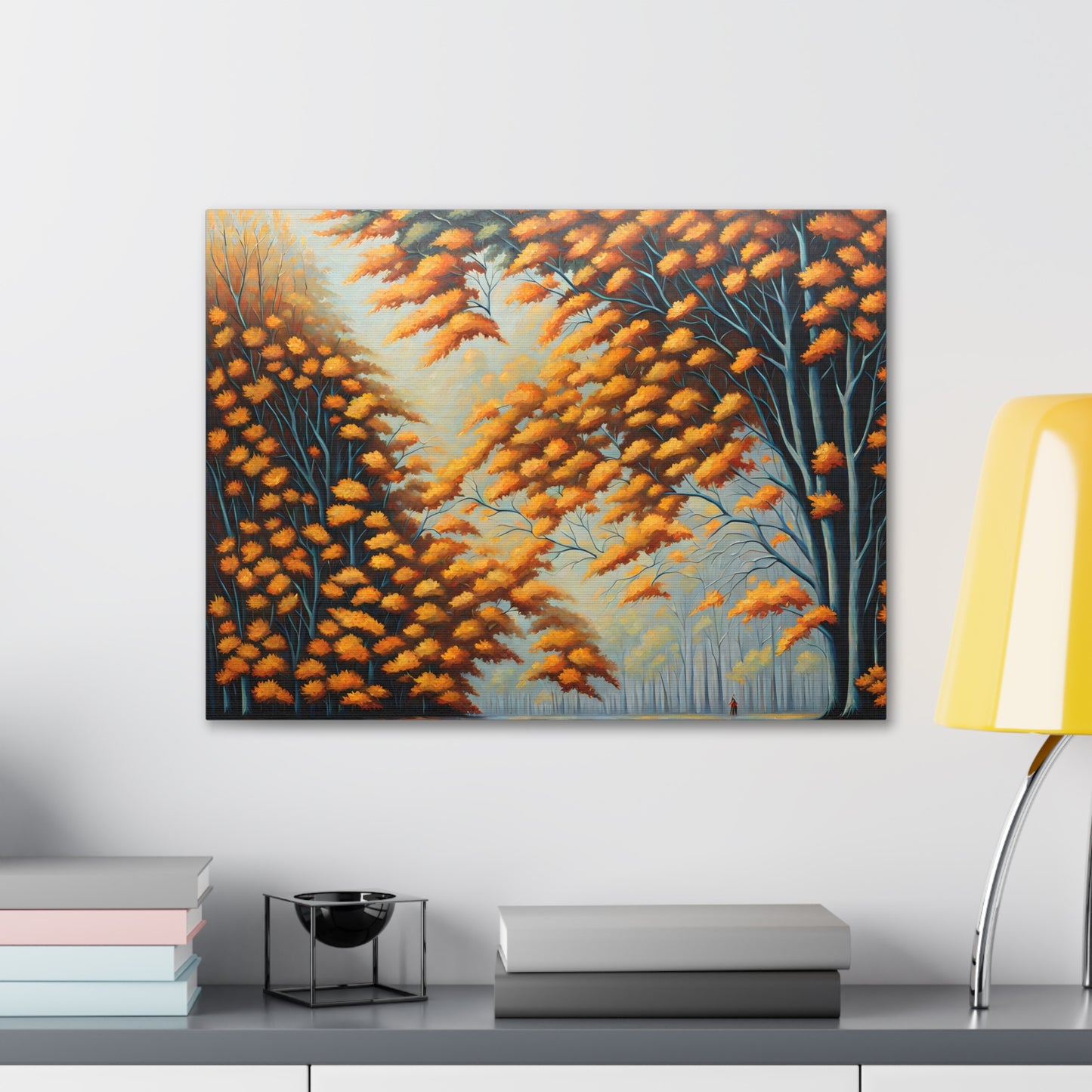 Autumn Fields: Classic Oil Painting Wall Décor