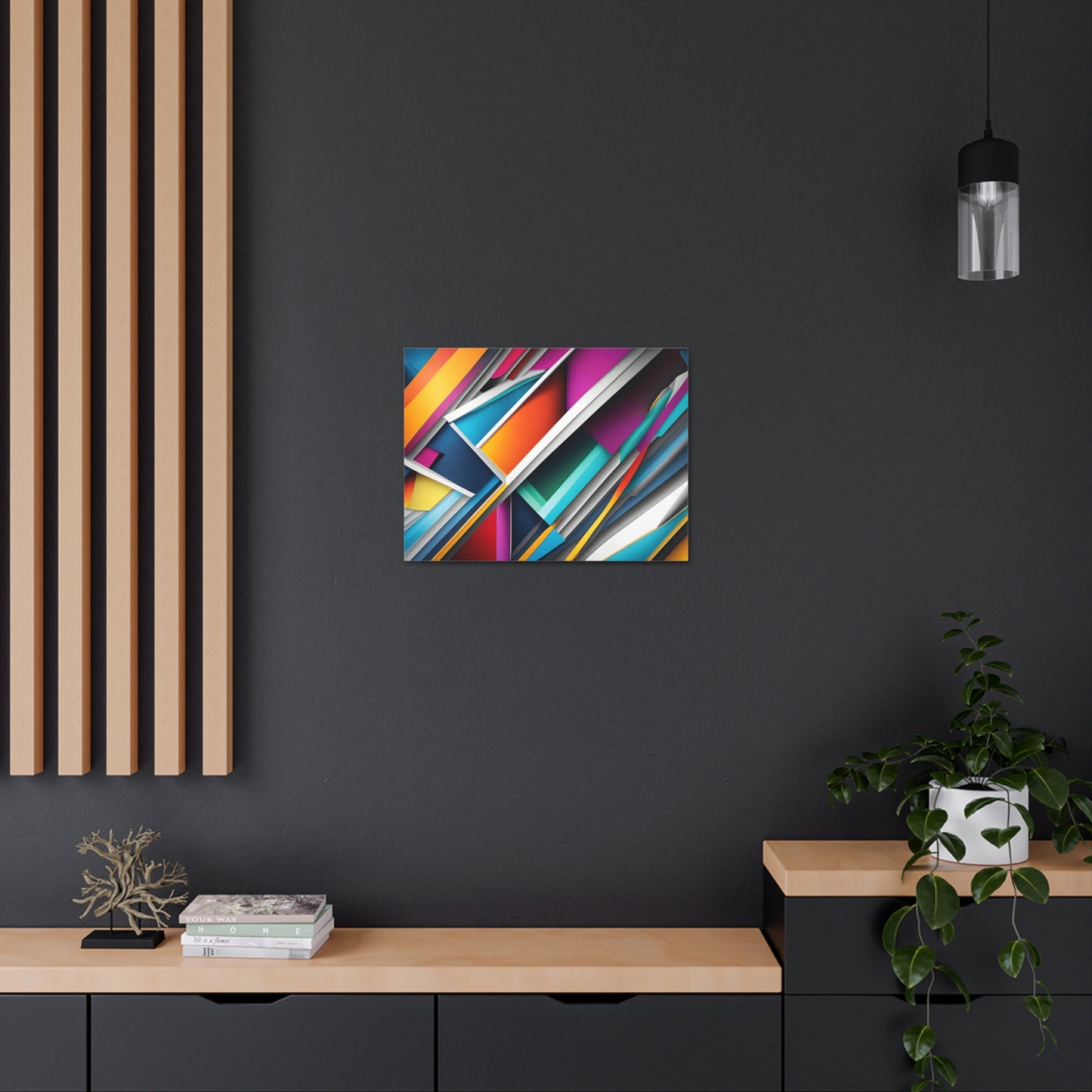 Prismatic Currents: Abstract Wall Décor