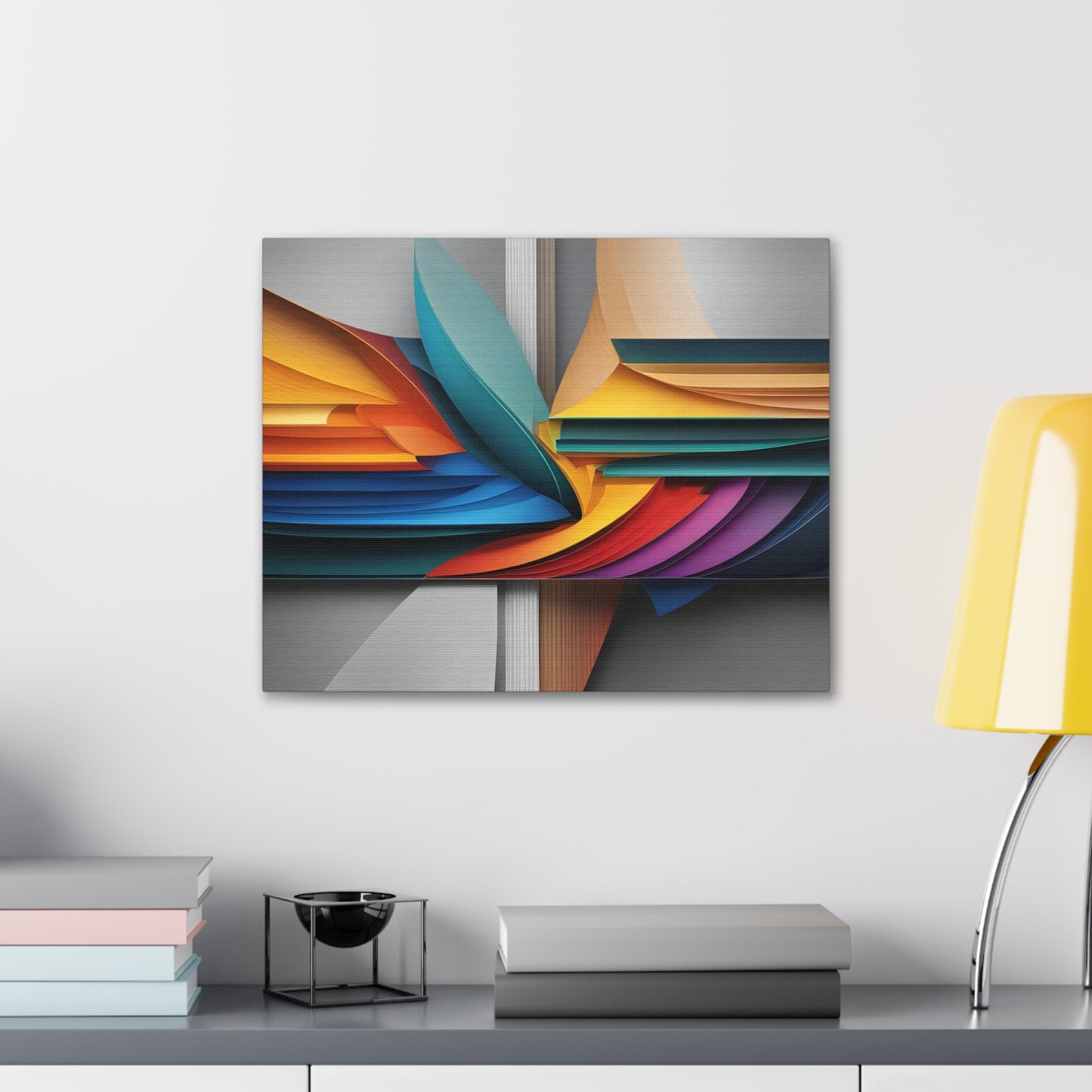 Silken Waves: Abstract Wall Décor