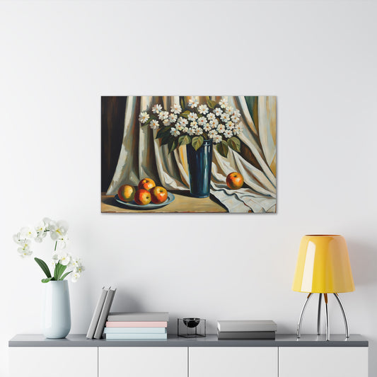 Floral Ambiance: Classic Oil Painting Wall Décor