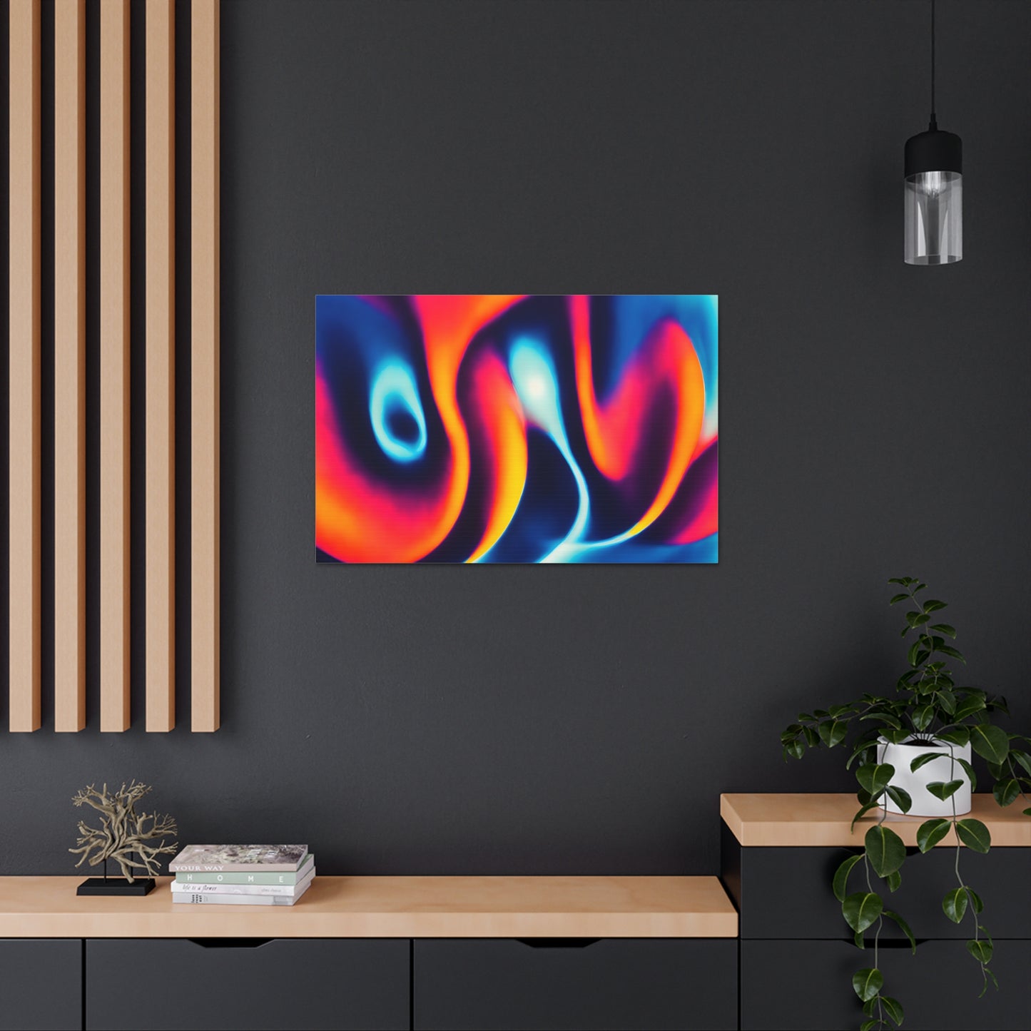 Electric Whirlwind: Abstract Colors Wall Décor