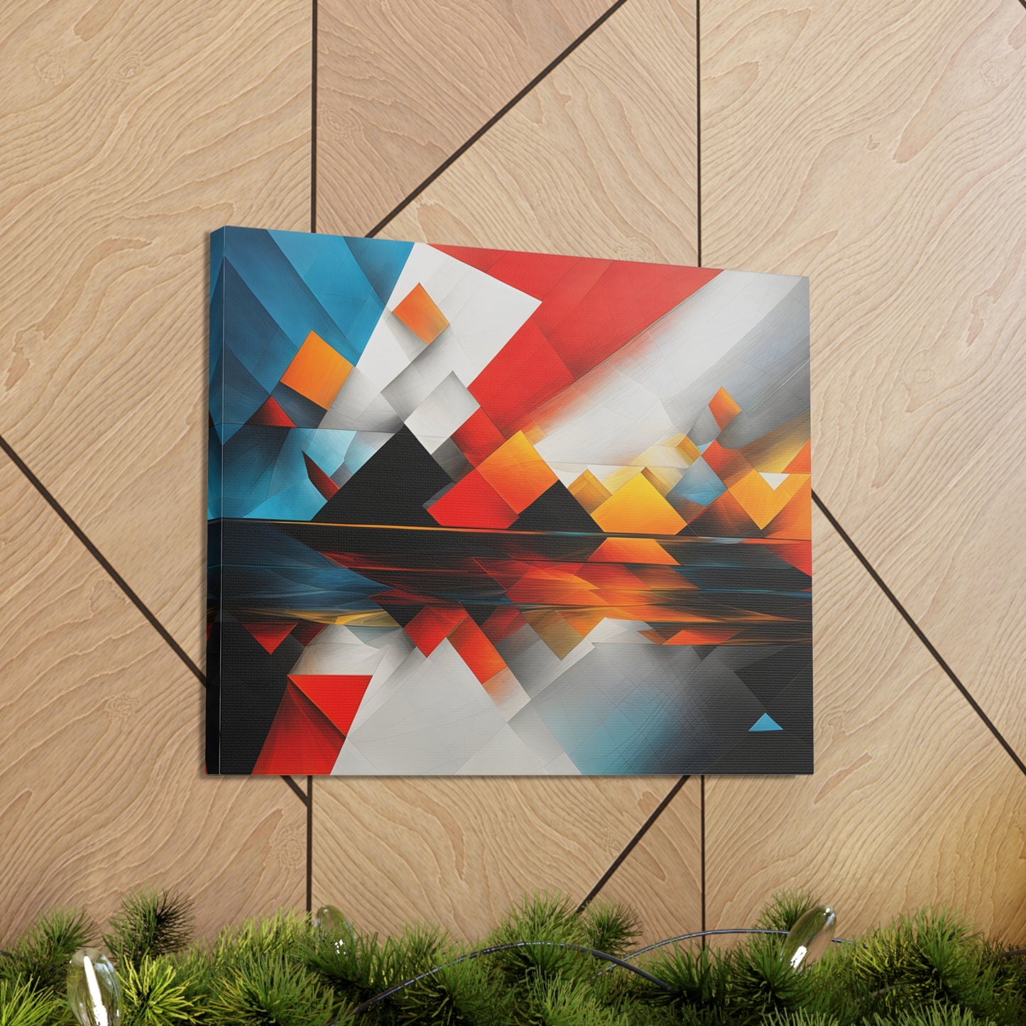 Starlit Horizon: Abstract Wall Décor