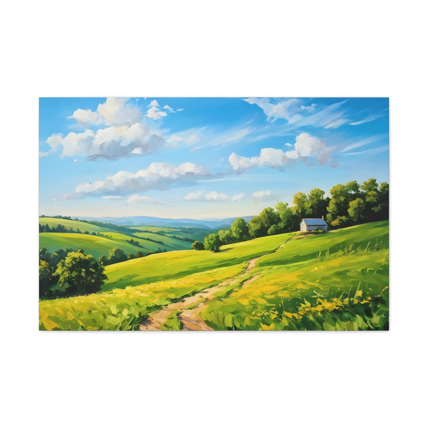 Quiet Landscape: Classic Oil Painting Wall Décor