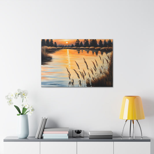 Morning Silence: Classic Oil Painting Wall Décor