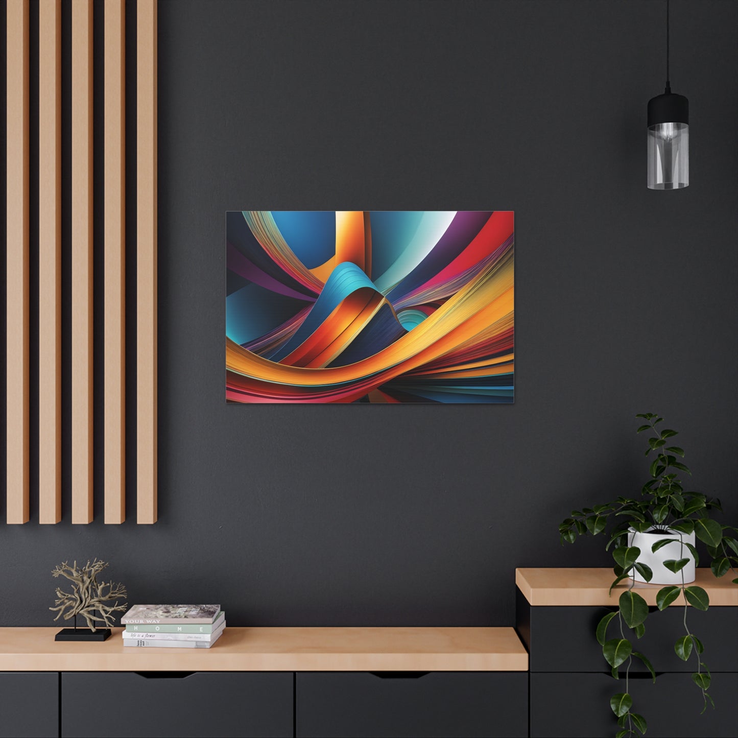 Etheric Waves: Abstract Wall Décor