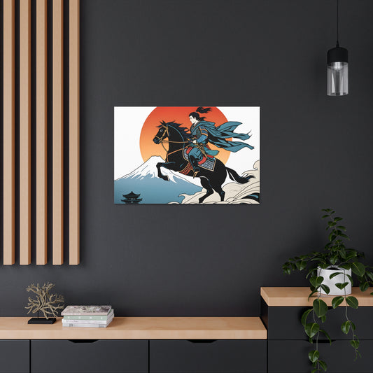 Samurai Sunset: Ukiyo-e Wall Décor