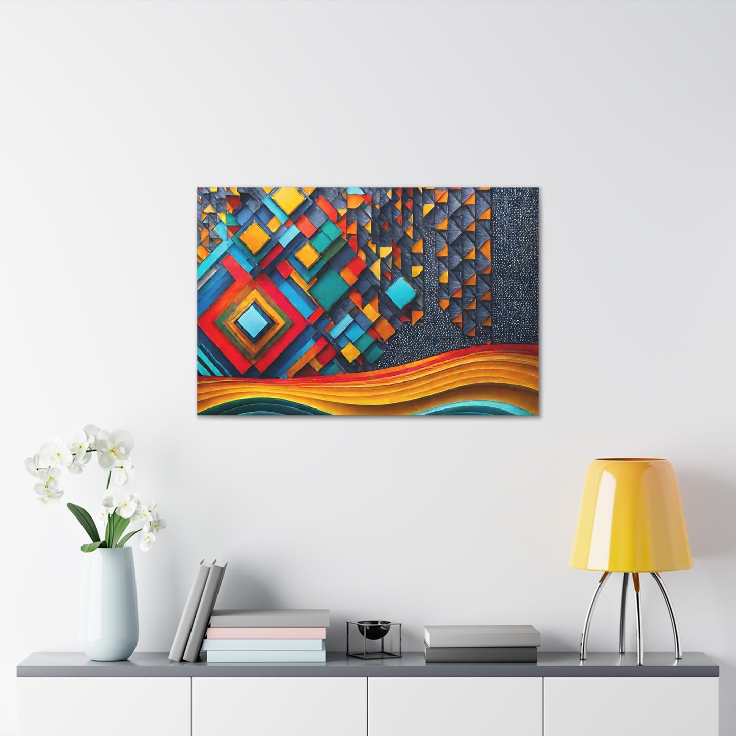 Celestial Currents: Abstract Wall Décor