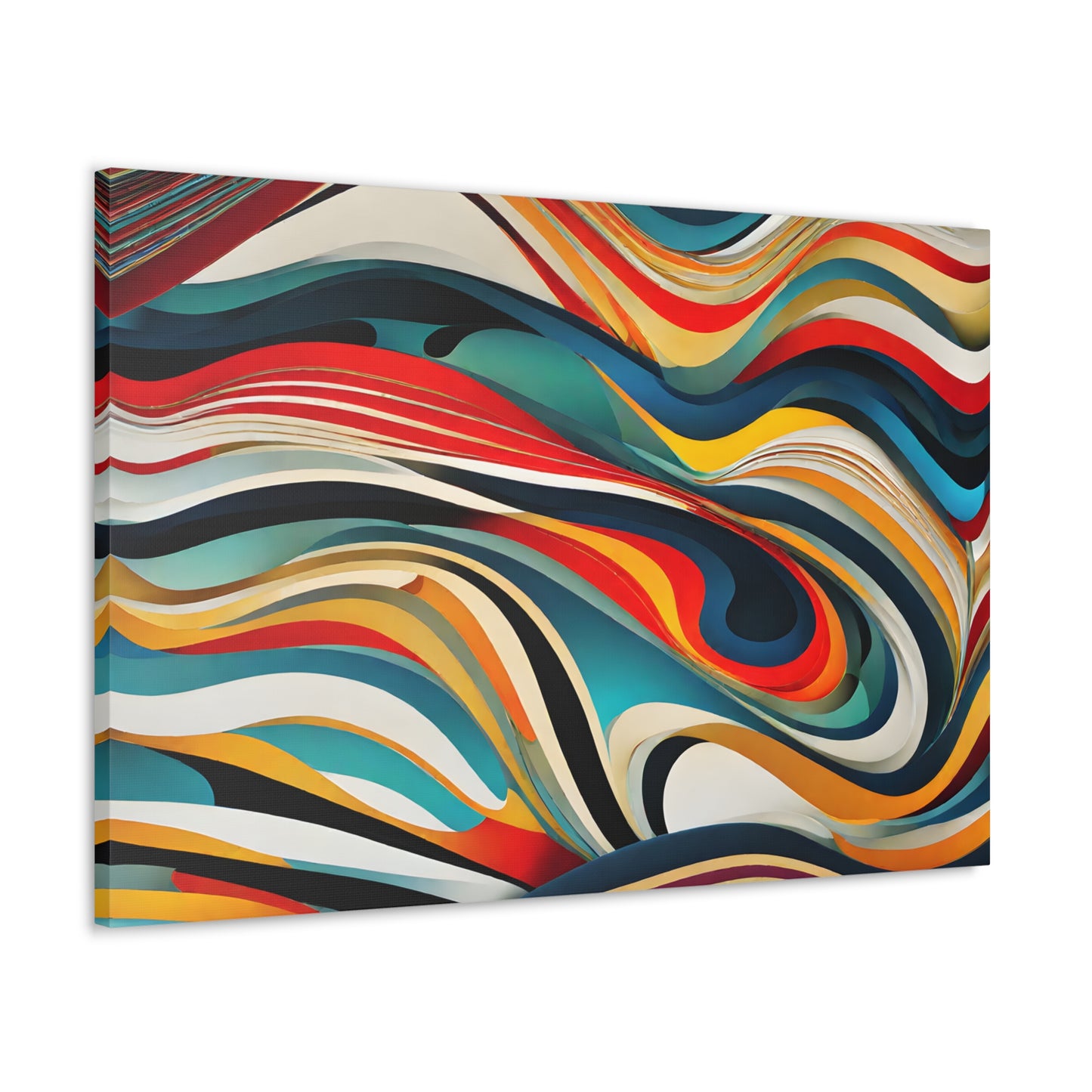 Iridescent Waves: Abstract Wall Décor