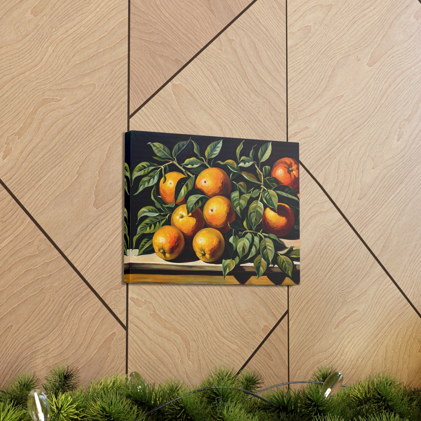 Lush Citrus: Classic Oil Painting Wall Décor