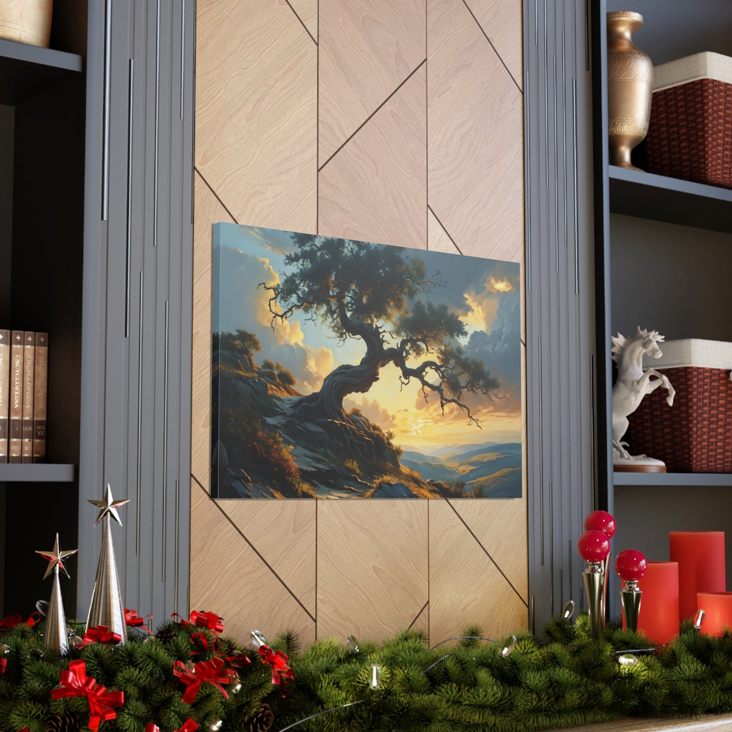 Peaceful Refuge: Classic Oil Painting Wall Décor