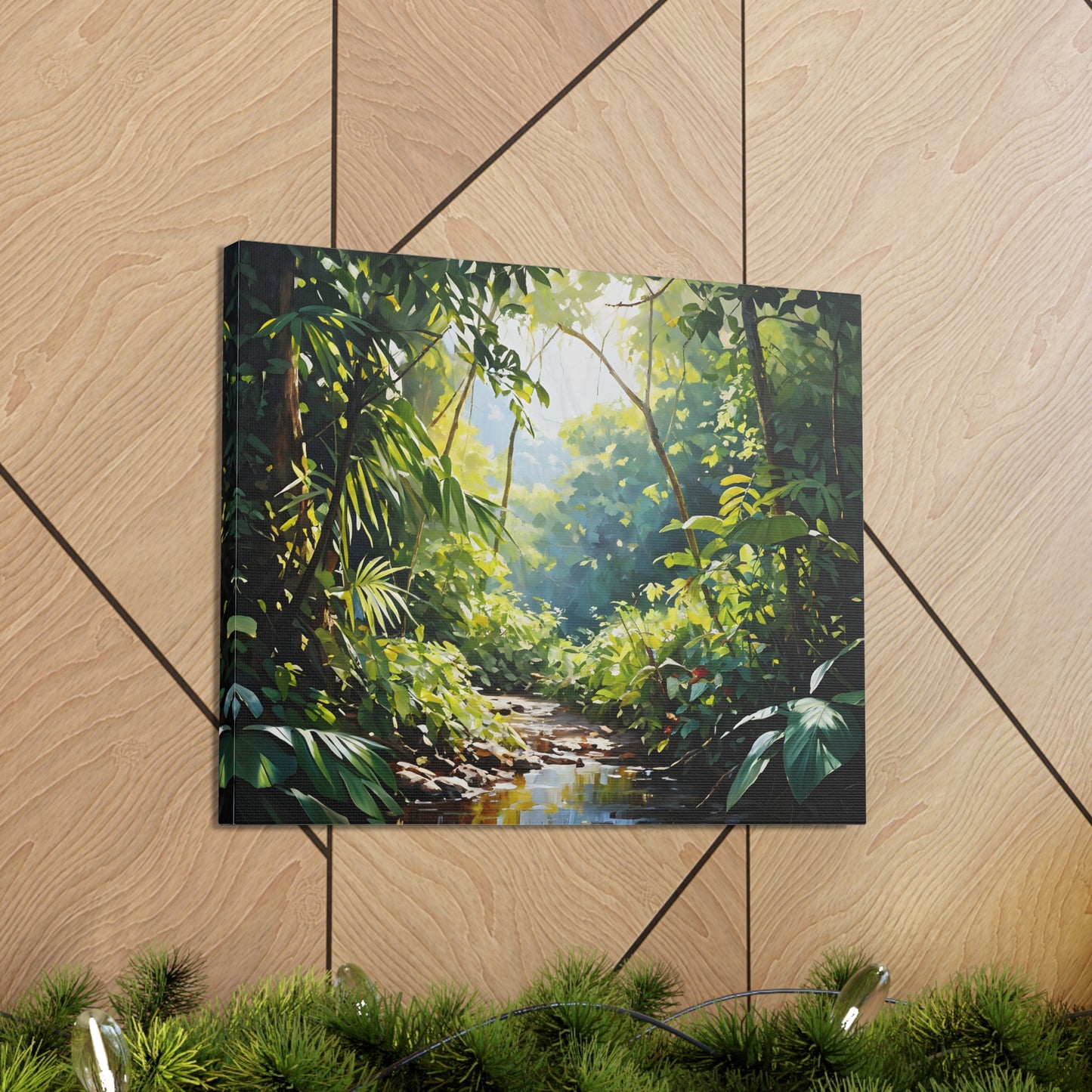 Vibrant Jungle: Classic Oil Painting Wall Décor