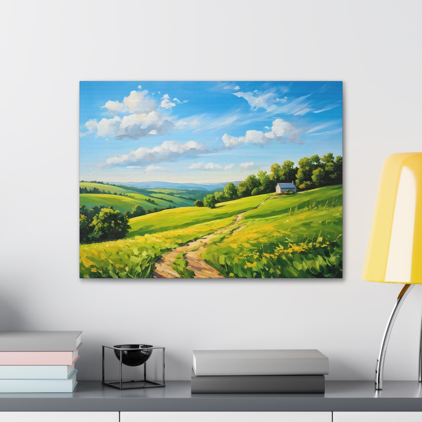 Quiet Landscape: Classic Oil Painting Wall Décor