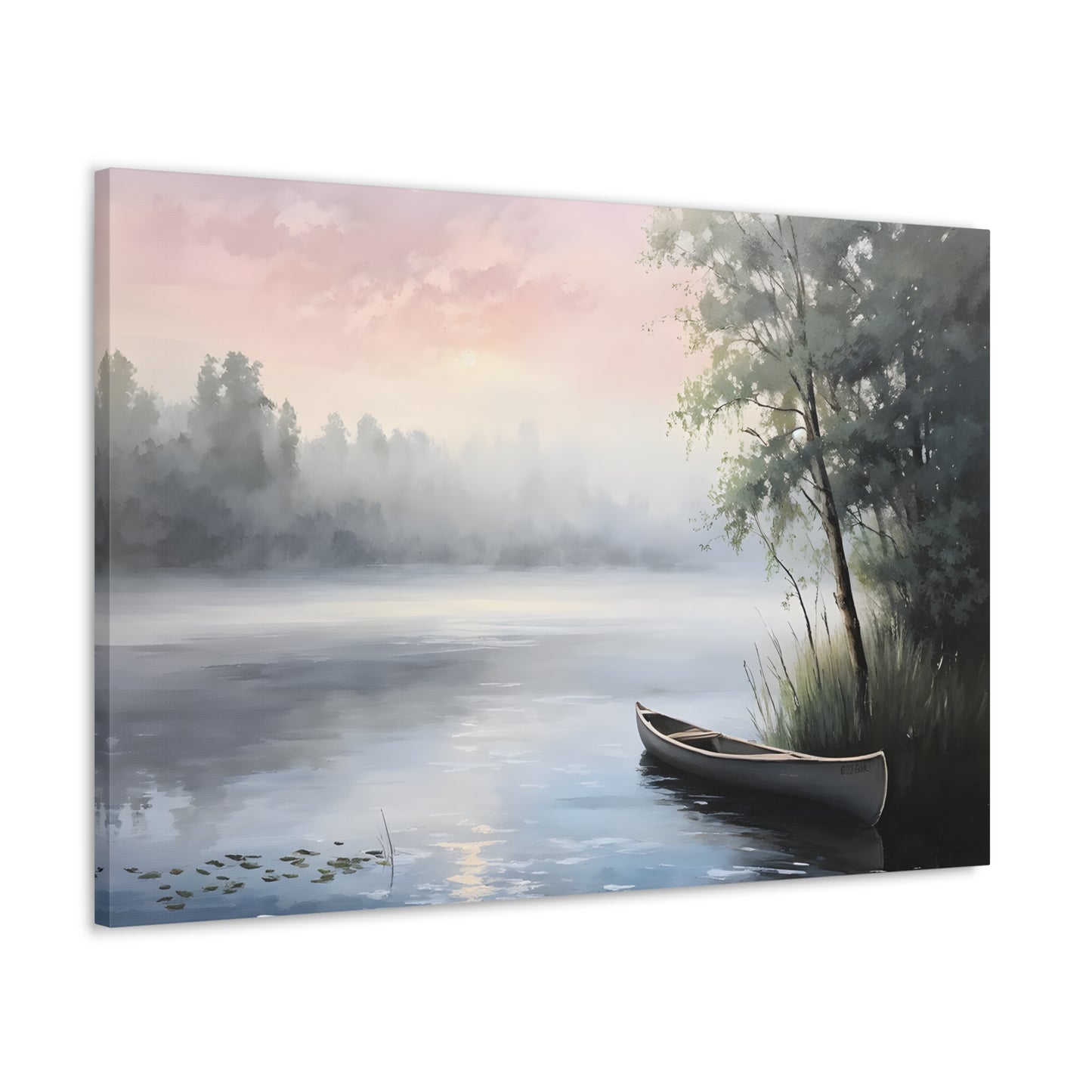 Misty Morning: Classic Oil Painting Wall Décor