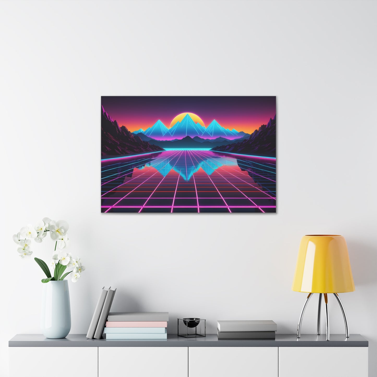 Skyline Dreams: Outrun Wall Décor