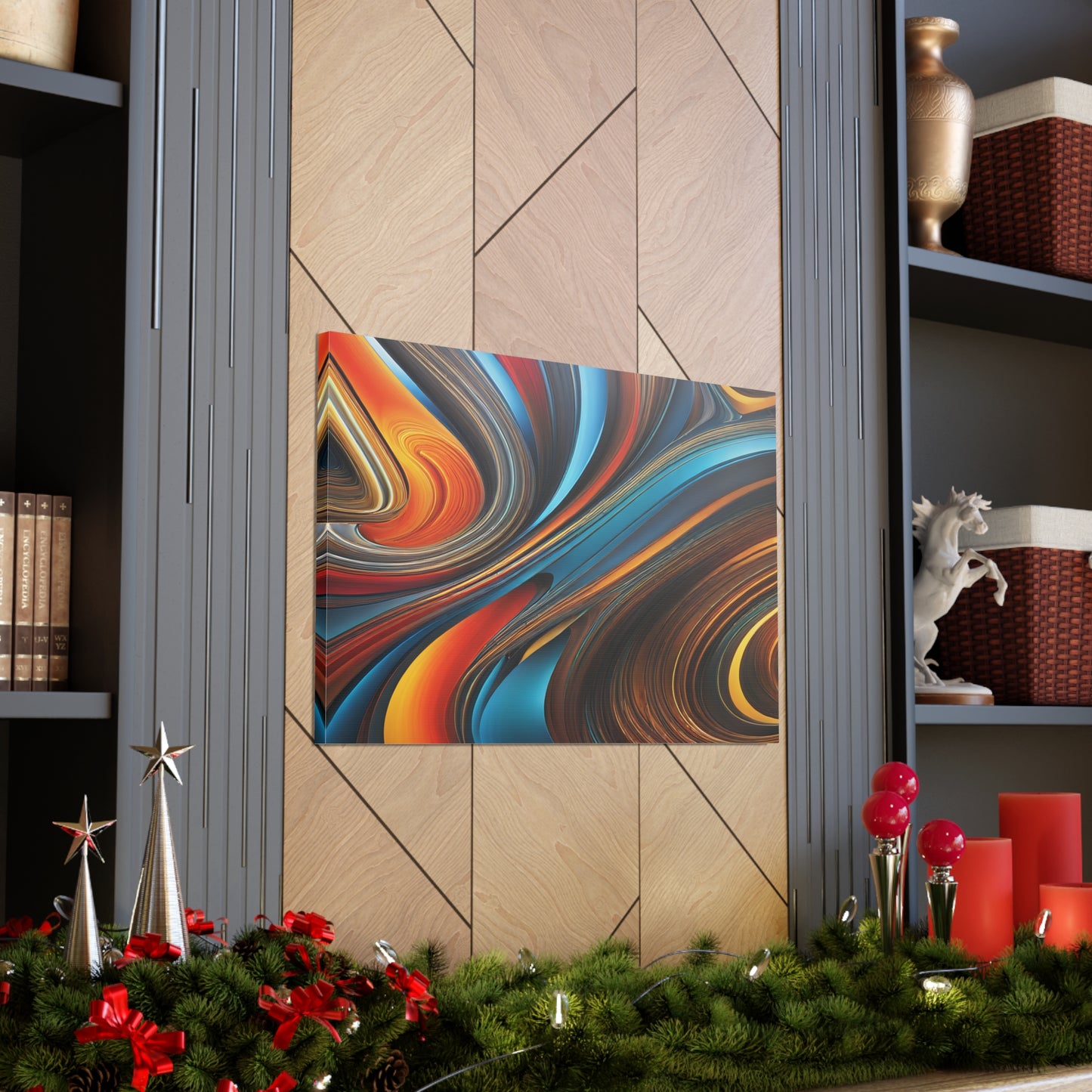 Enigmatic Waves: Abstract Wall Décor