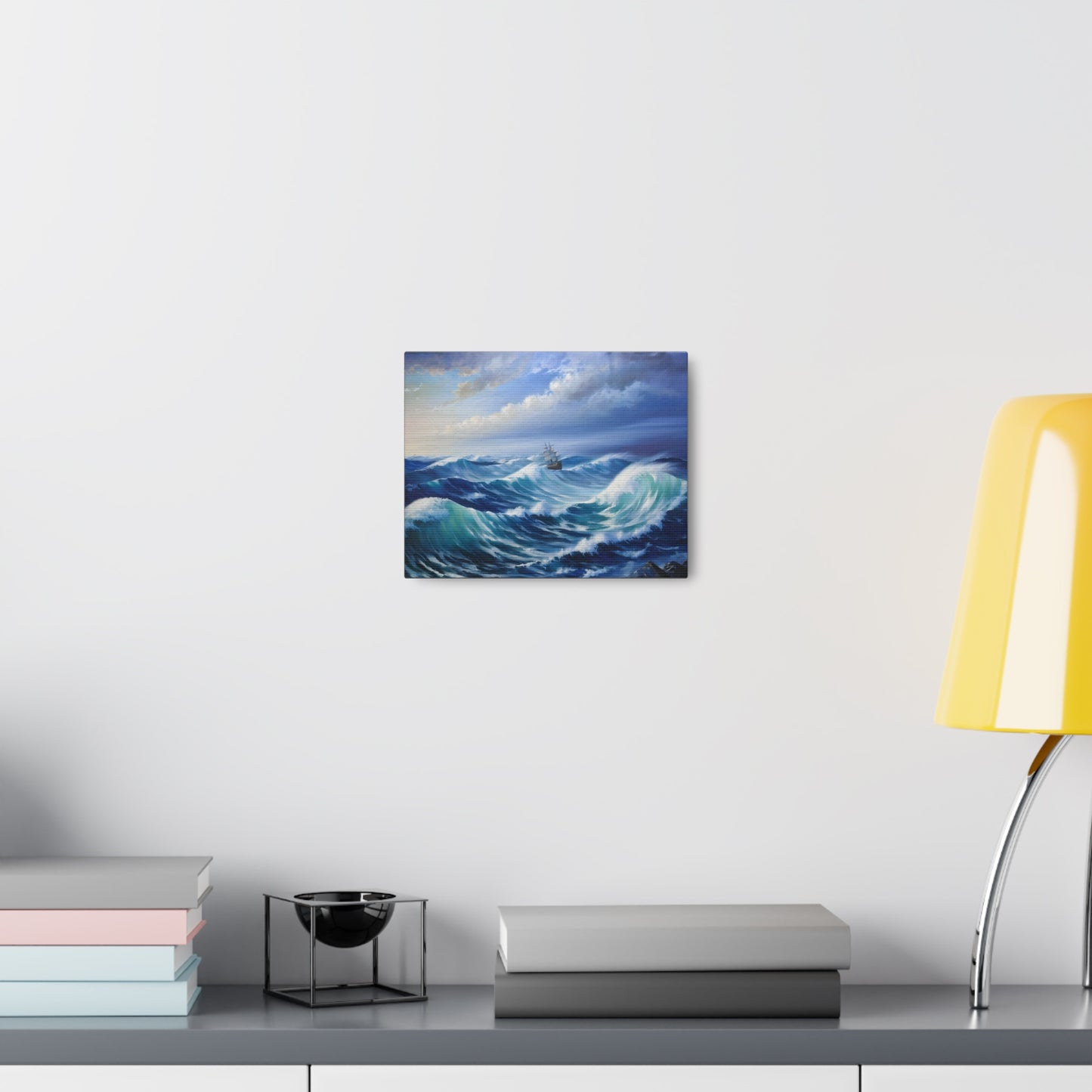 Dramatic Waves: Classic Oil Painting Wall Décor