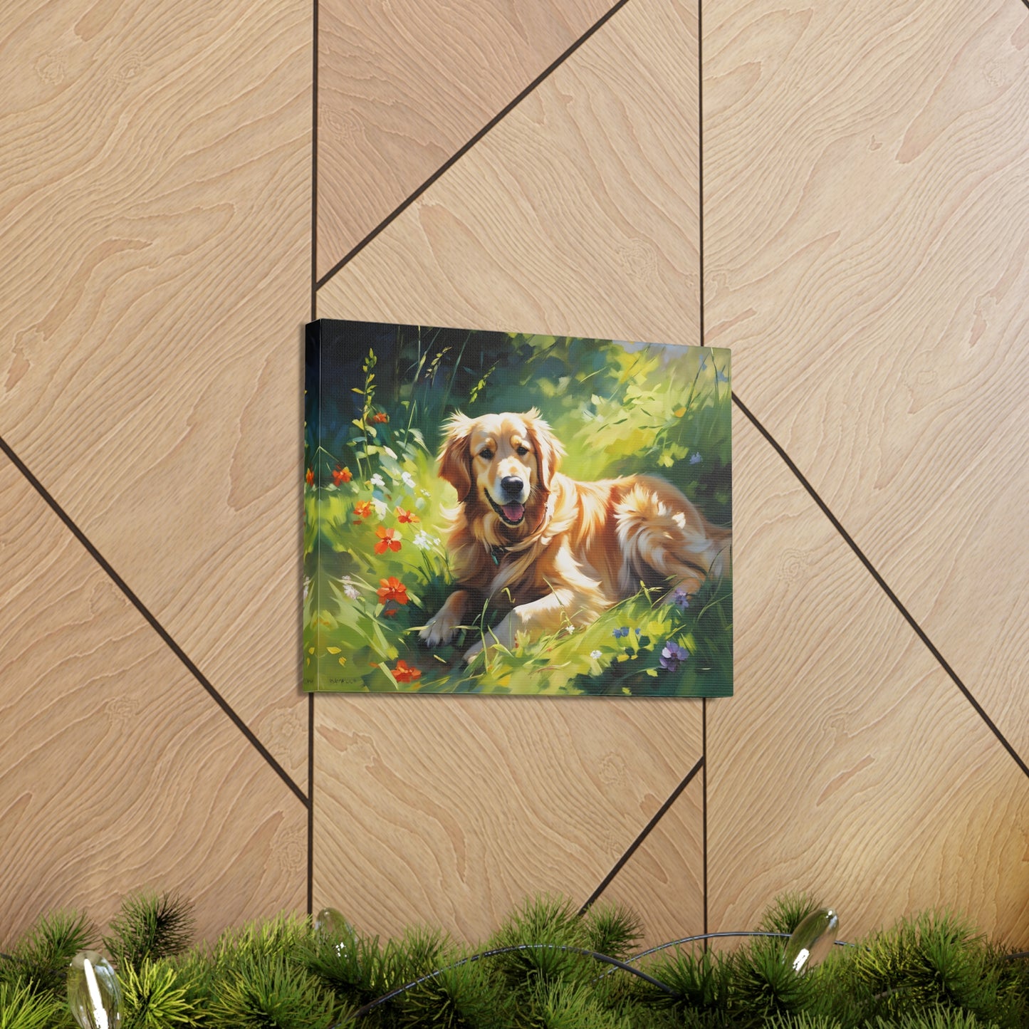 Golden Bluff: Classic Oil Painting Wall Décor