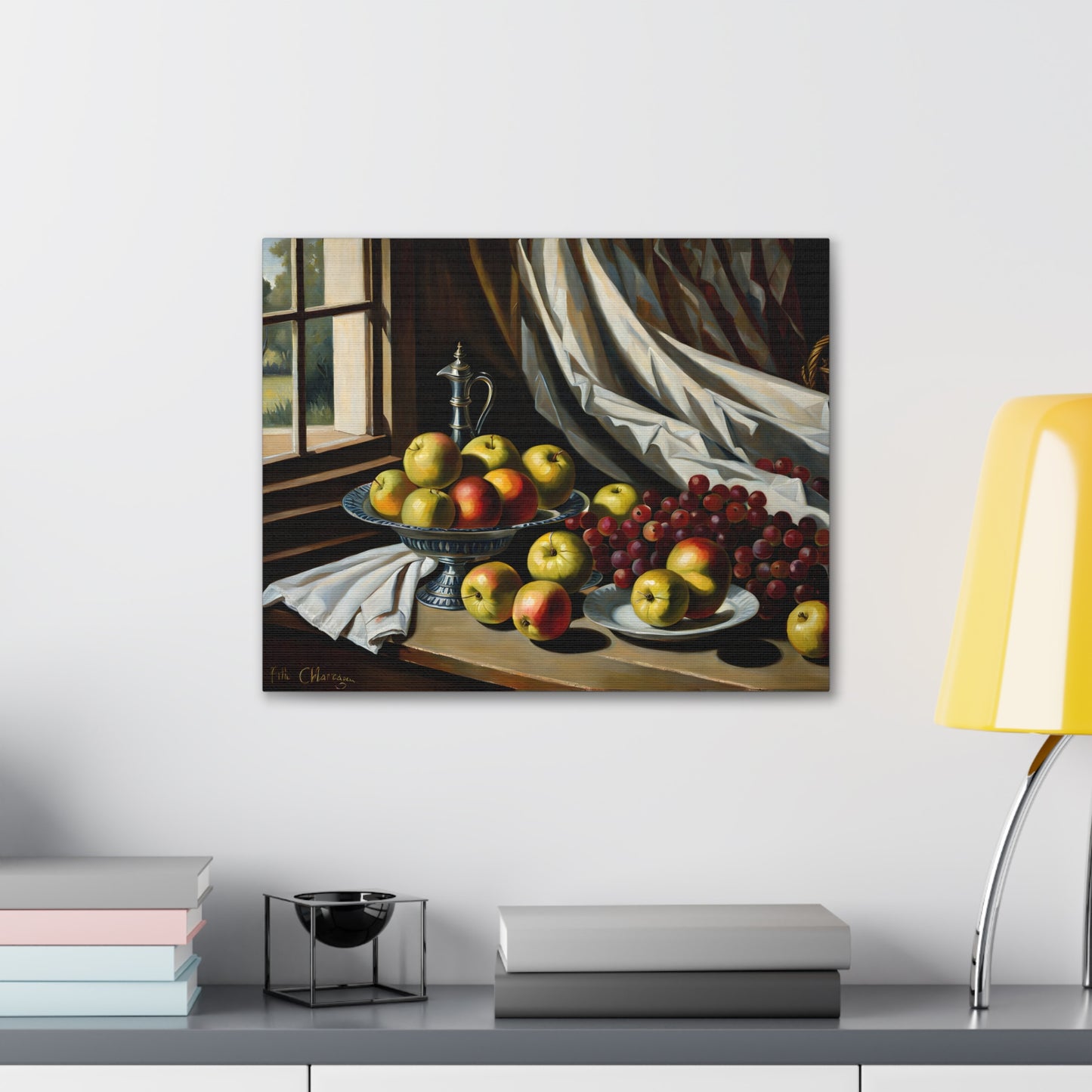 Ripe Platter: Classic Oil Painting Wall Décor