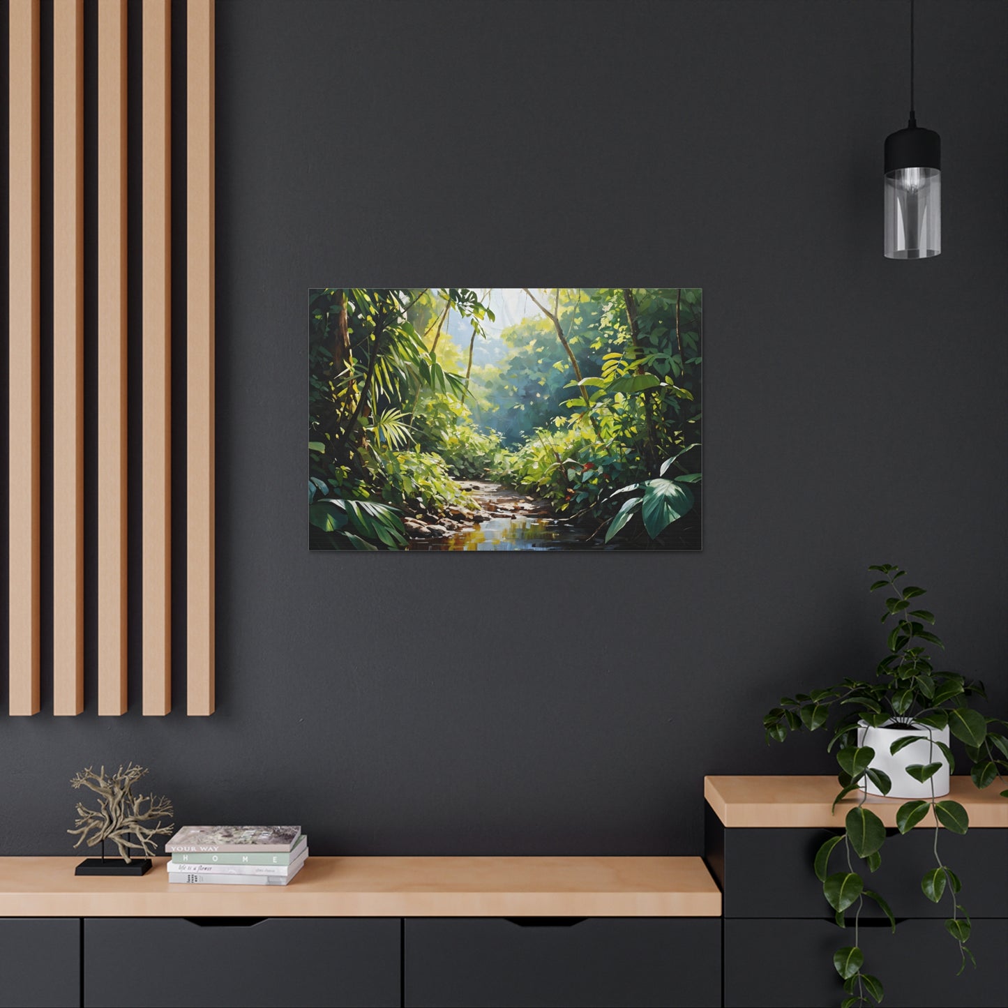 Vibrant Jungle: Classic Oil Painting Wall Décor