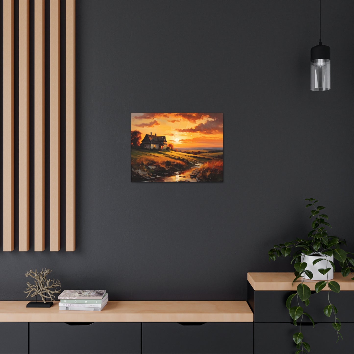 Quiet Path: Classic Oil Painting Wall Décor