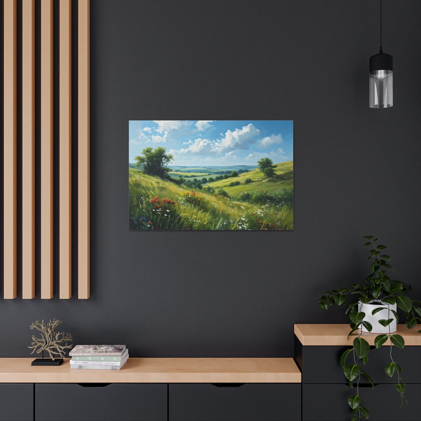 Whispering Field: Classic Oil Painting Wall Décor