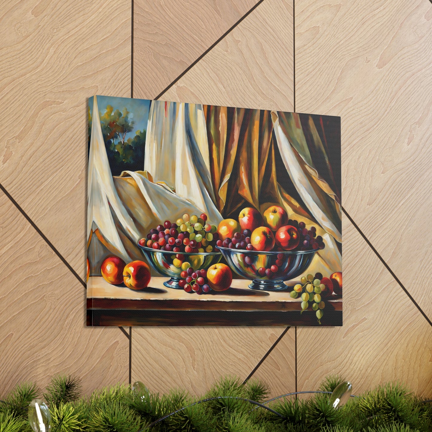 Fruitful Lunch: Classic Oil Painting Wall Décor