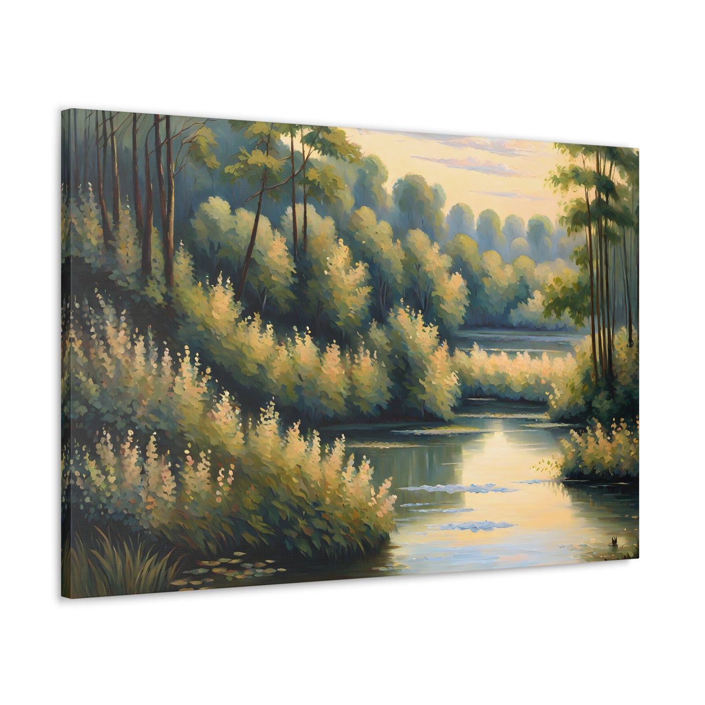 Mystic River: Classic Oil Painting Wall Décor