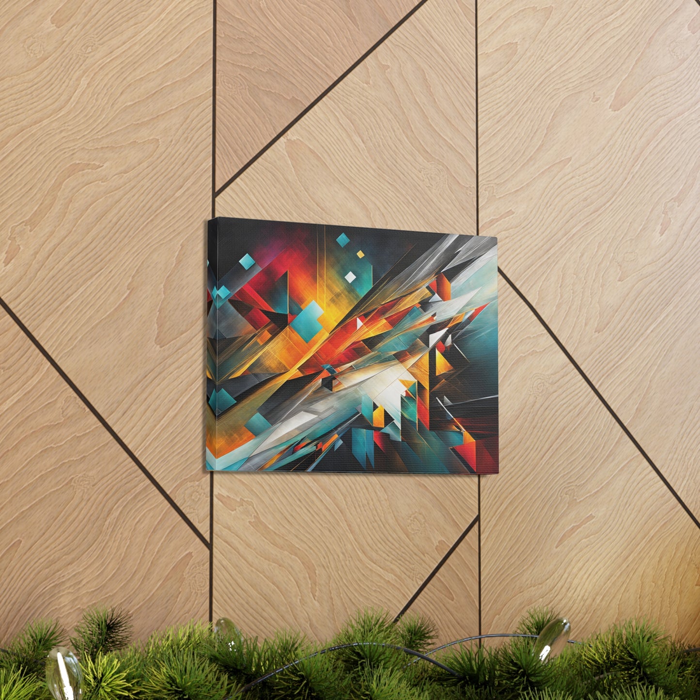 Starlit Pathways: Abstract Wall Décor