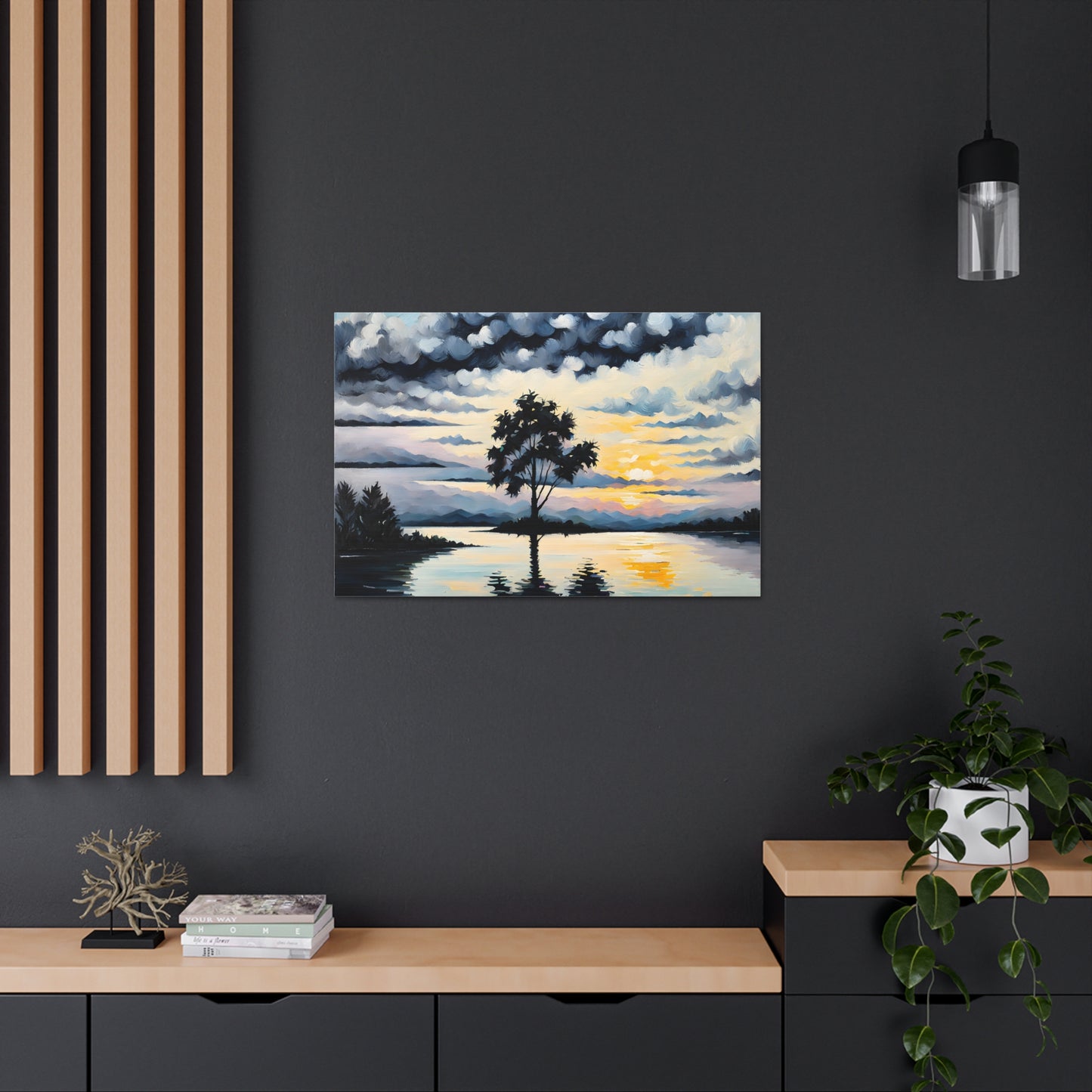 Coastal Glade: Classic Oil Painting Wall Décor