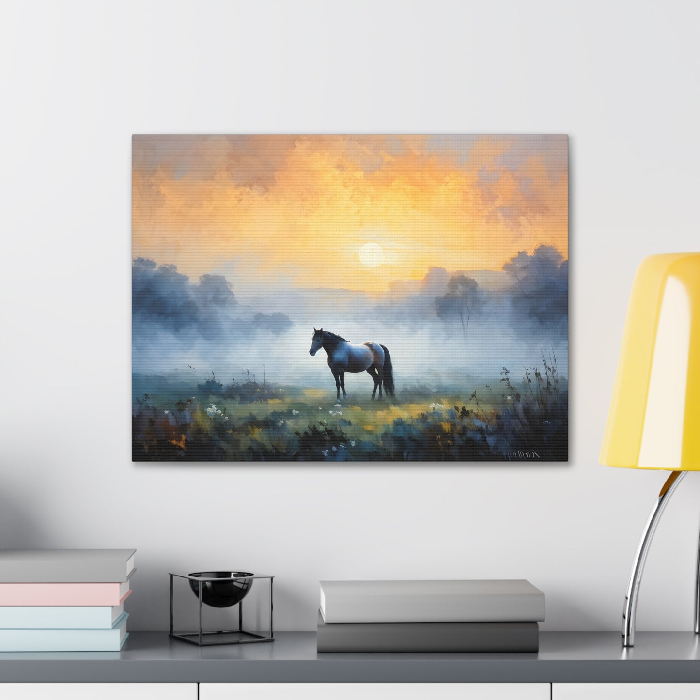 Tranquil Meadows: Classic Oil Painting Wall Décor