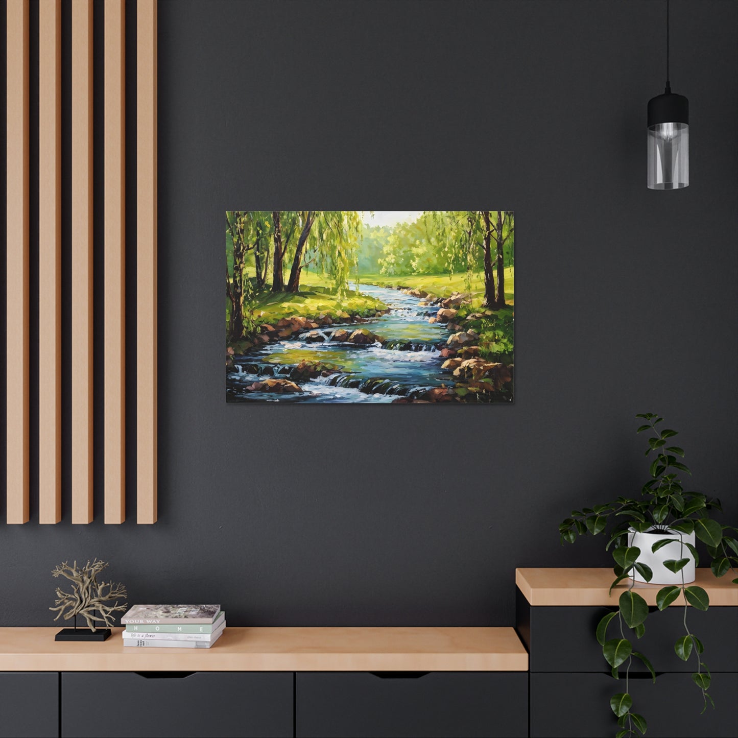 Whispering Glade: Classic Oil Painting Wall Décor