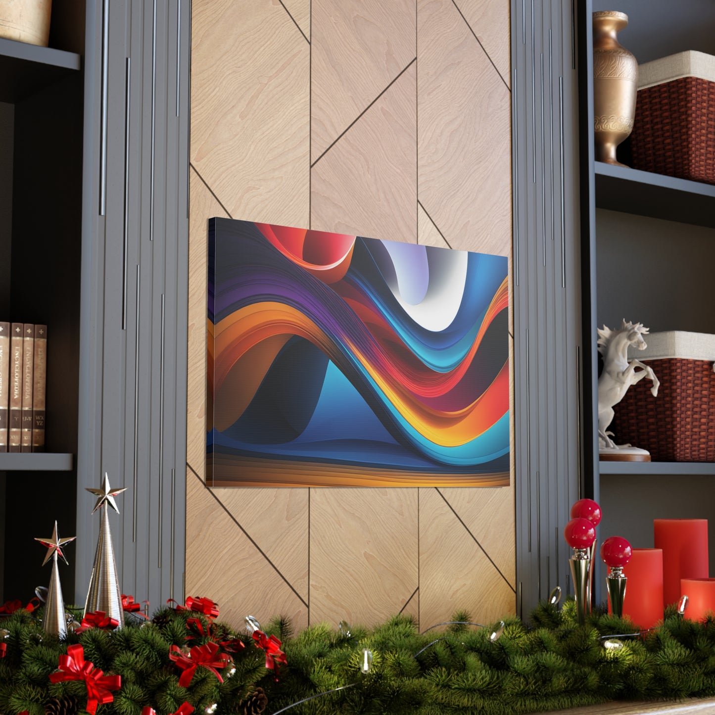 Enchanted Waves: Abstract Wall Décor