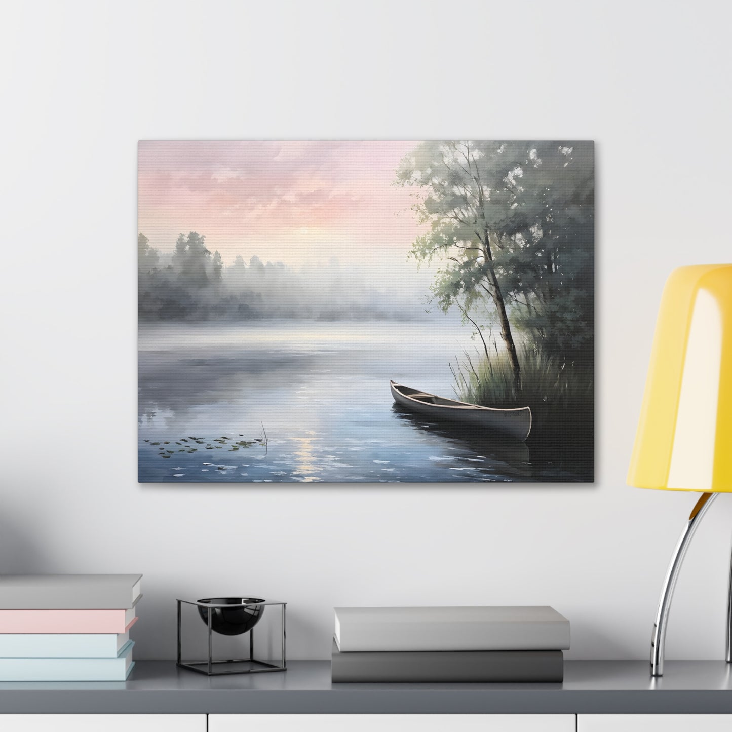 Misty Morning: Classic Oil Painting Wall Décor