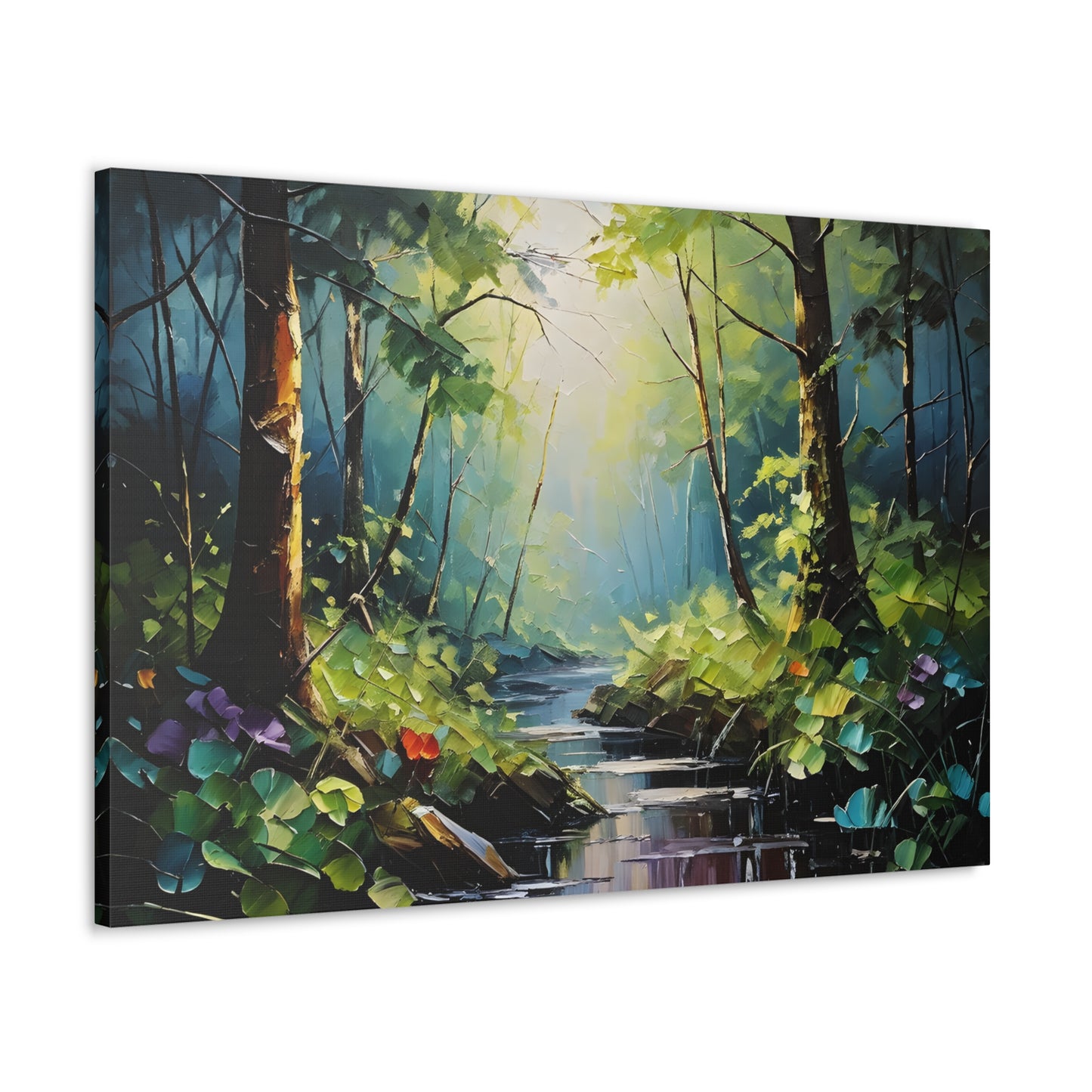 Verdant Glade: Classic Oil Painting Wall Décor