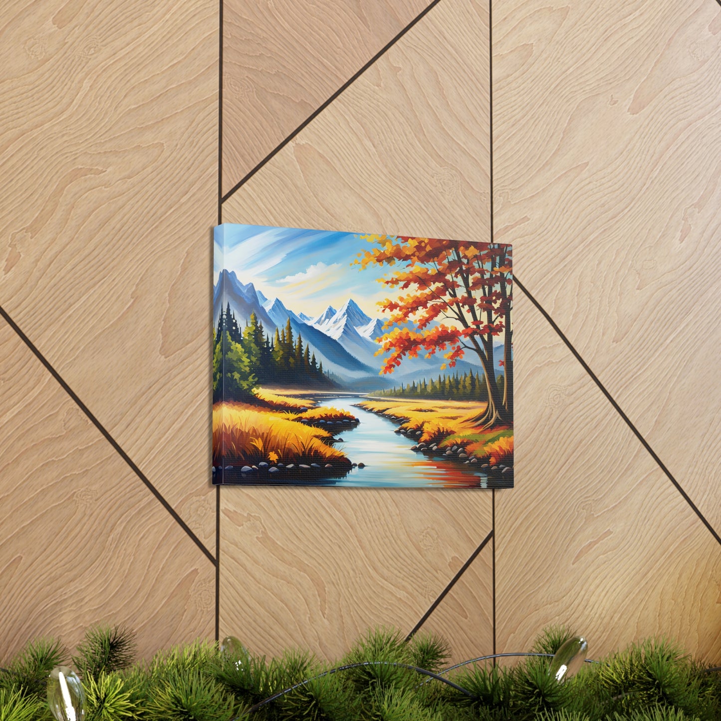 Autumn Canopy: Classic Oil Painting Wall Décor